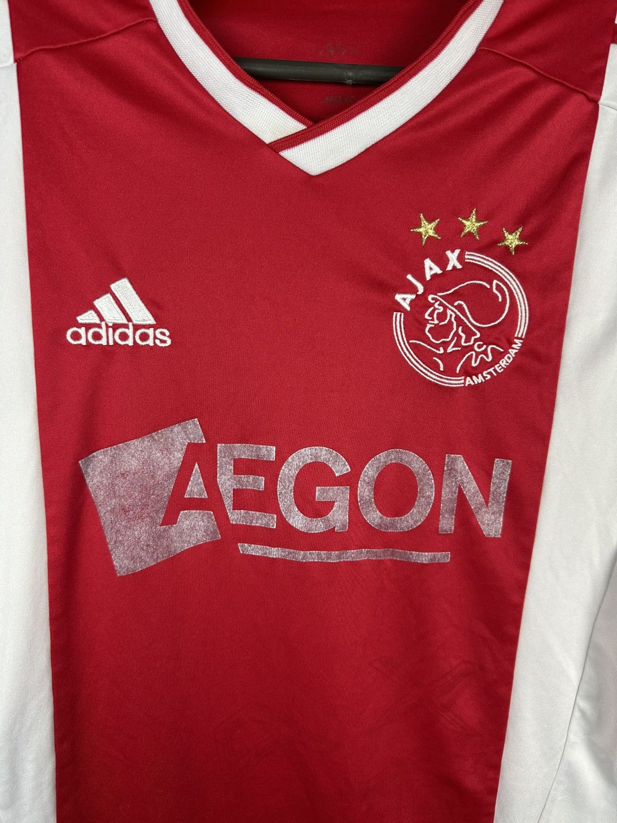 Adidas Ajax 2012-13 Adidas Home Football soccer Jersey Large X20903 Size US M / EU 48-50 / 2 - 3 Thumbnail