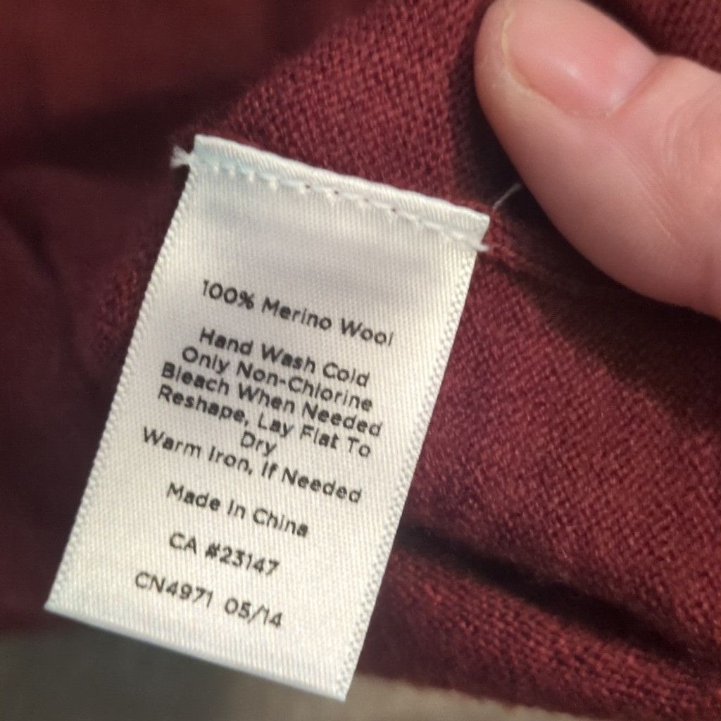 Talbots Talbots Burgundy Merino Wool Open Cardigan Size Small Size S / US 4 / IT 40 - 4 Thumbnail