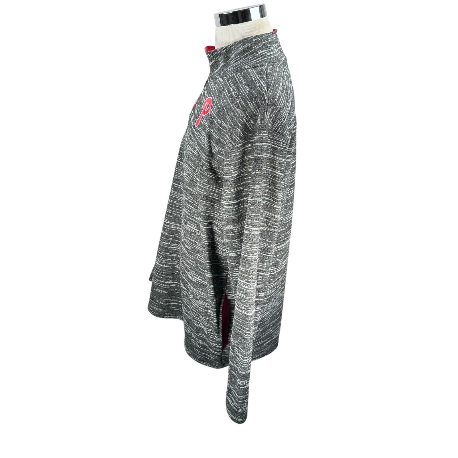 Majestic Majestic Philadelphia Sweatshirt Men’s XXL Heather Gray Size US XXL / EU 58 / 5 - 4 Thumbnail