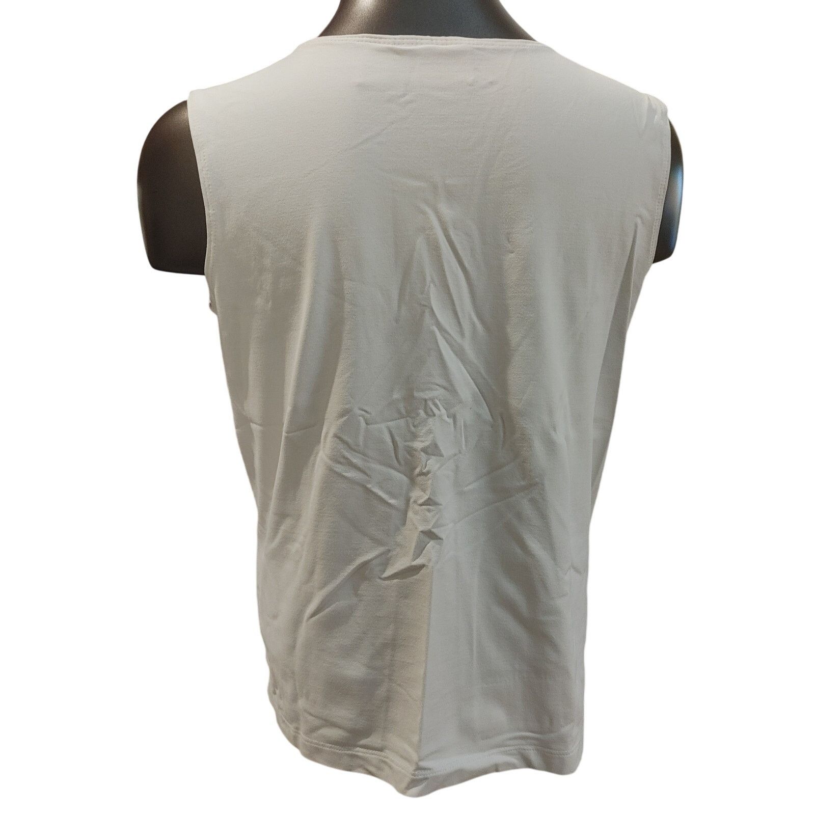 Other Chico's Design Women's 2 White Sleeveless Crewneck Tank Top Size XXL / US 16-18 / IT 52-54 - 2 Thumbnail
