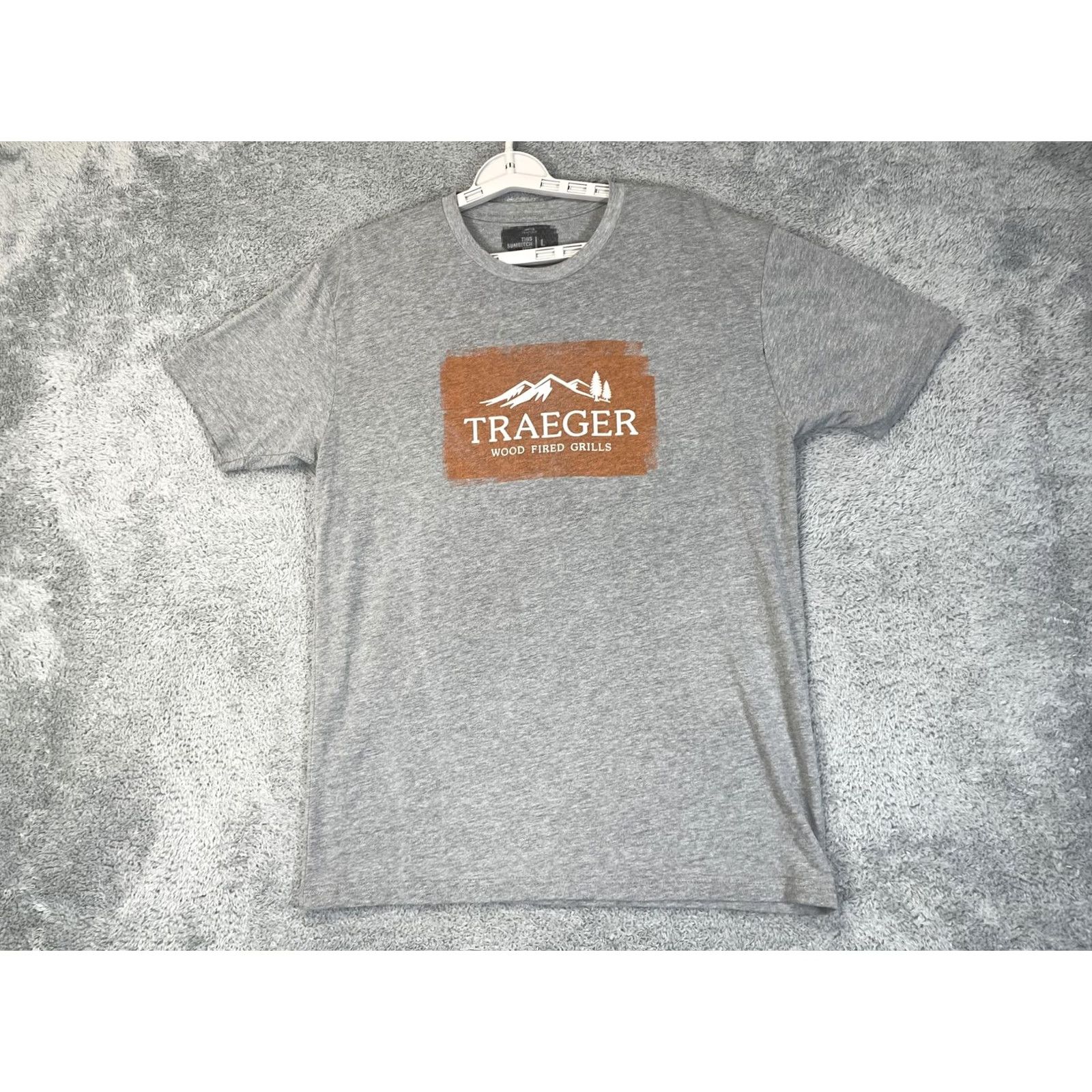 Vintage Traeger Shirt Mens Large Gray Wood Fired Grills Graphic Tee BBQ Barbecue Hip? Size US L / EU 52-54 / 3 - 3 Thumbnail