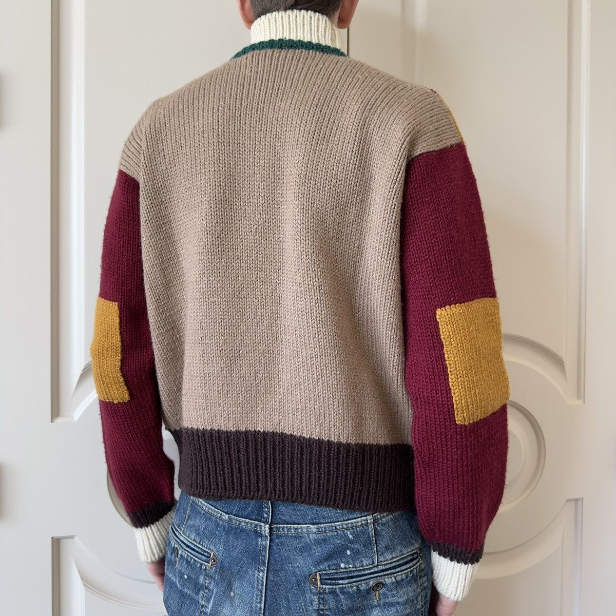 Dsquared2 Dsquared2 F/W 2001-02 Check Wool Turtleneck Sweater Size US XL / EU 56 / 4 - 4 Thumbnail