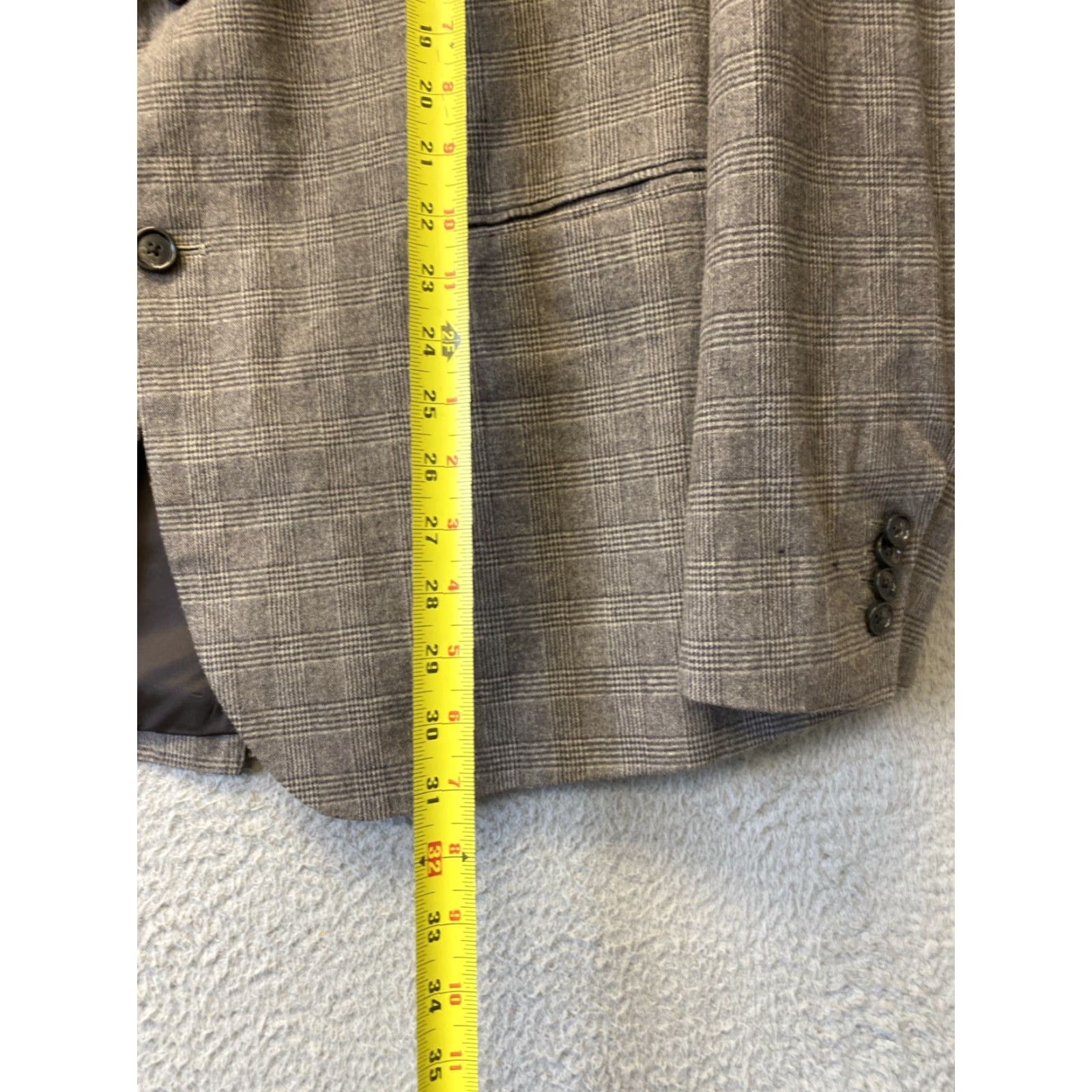 Banana Republic Banana Republic Blazer Jacket Glen Plaid Gents 50 R Brown Unstructured /149-21 Size 50R - 5 Thumbnail