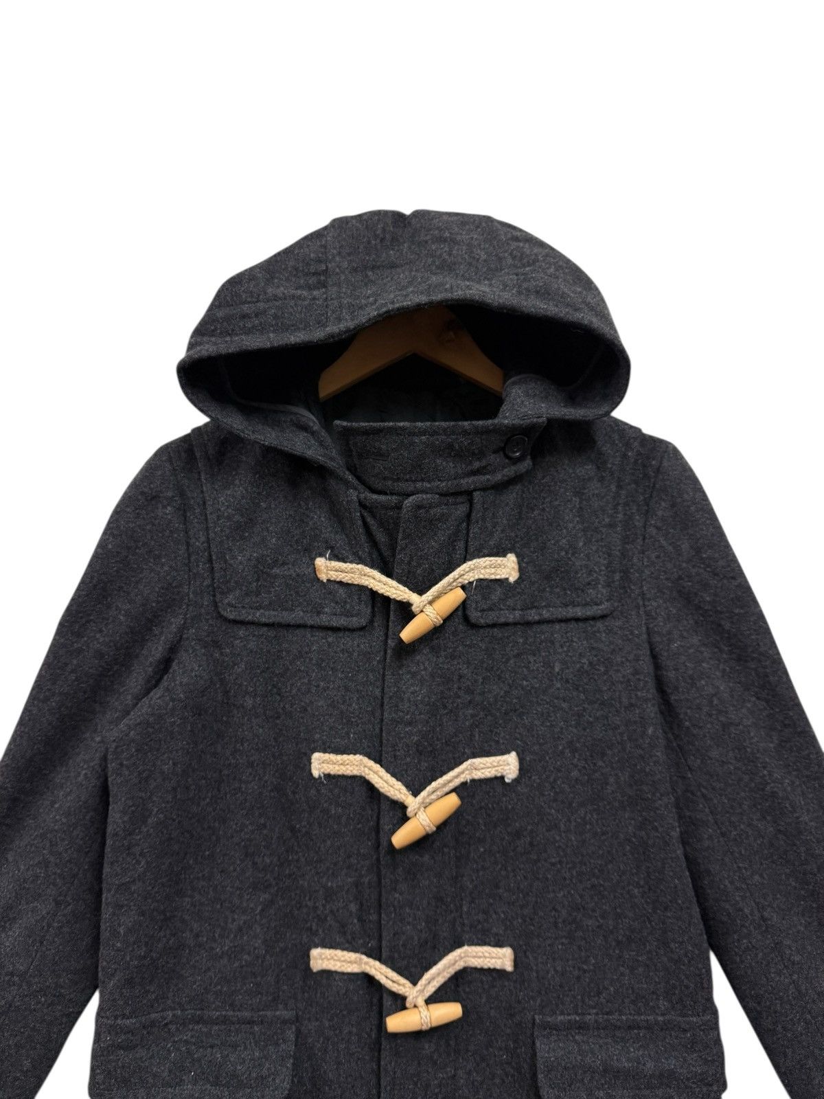 Yohji Yamamoto Ined By Yohji Yamamoto Duffle Coat Hooded Wool Size US M / EU 48-50 / 2 - 3 Thumbnail
