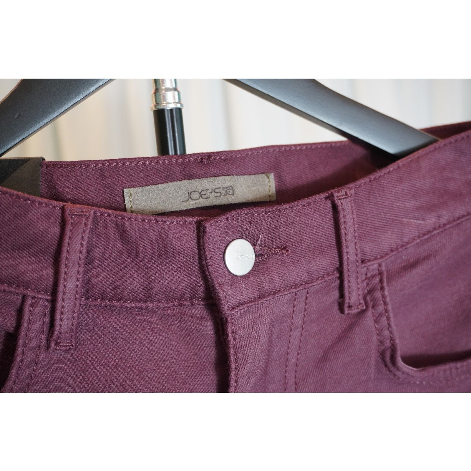 Joe's Joe’s Jeans “The Asher” Slim Fit Pants Burgundy Airsoft NWT Size US 30 / EU 46 - 3 Thumbnail