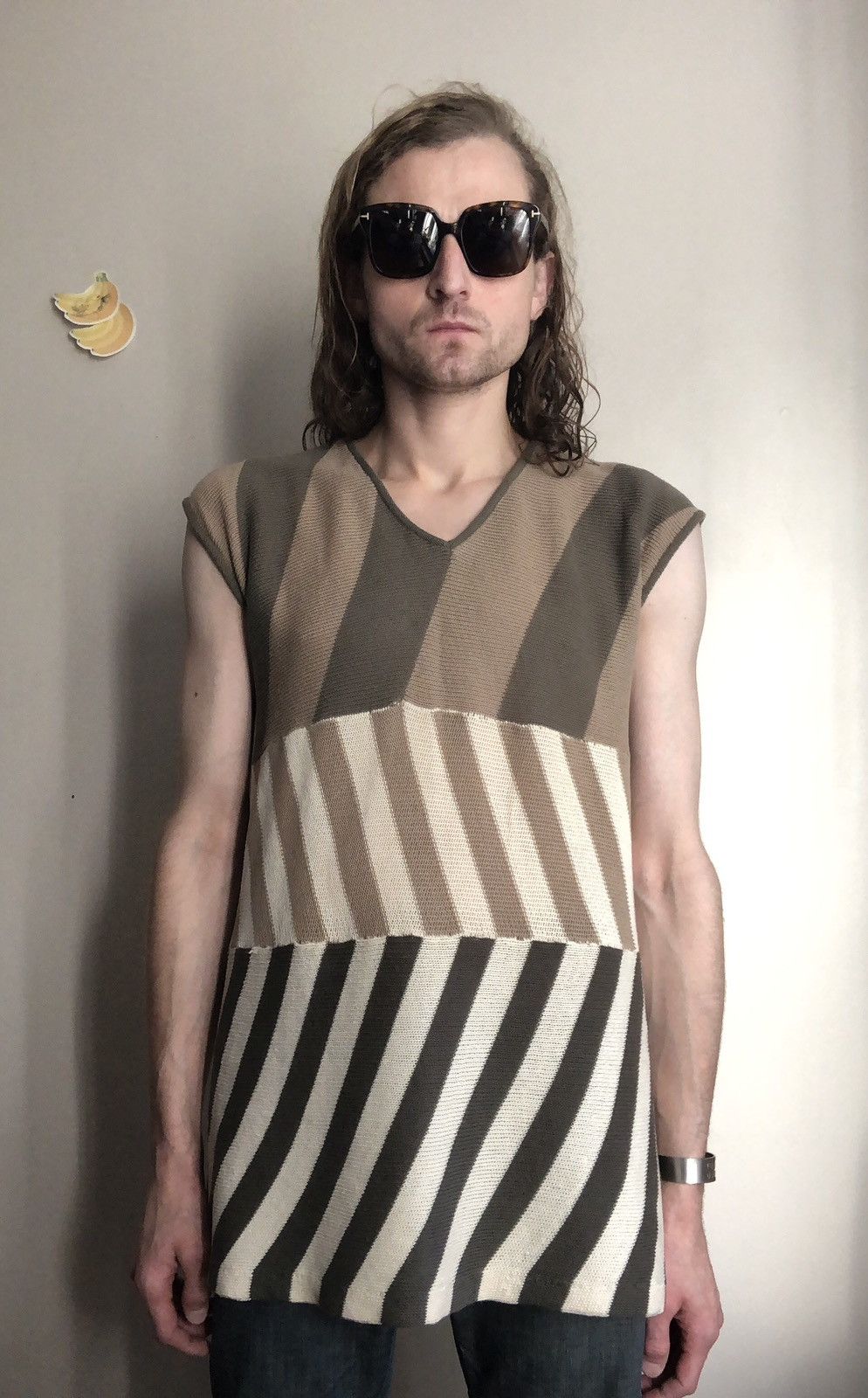 Homme Plisse Issey Miyake Issey Miyake Rare 1970’s Circular Knit Pullover Size US M / EU 48-50 / 2 - 1 Thumbnail