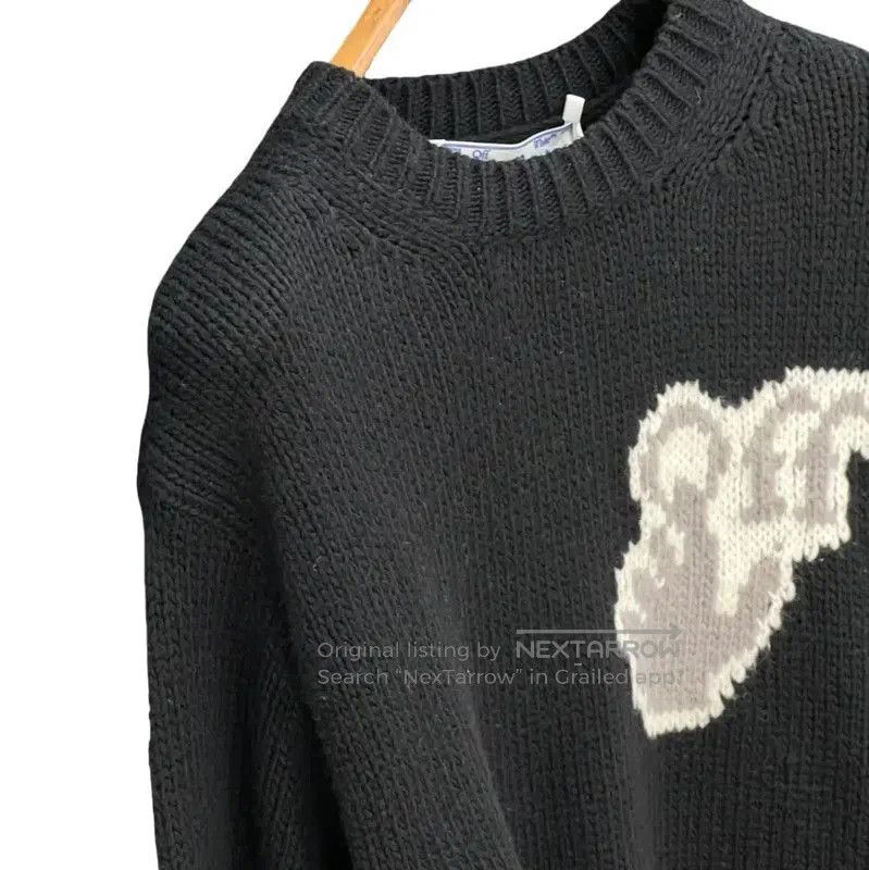 Off-White Off-White Black Wool Long Sleeve Pullover Sweater . Size US S / EU 44-46 / 1 - 6 Thumbnail