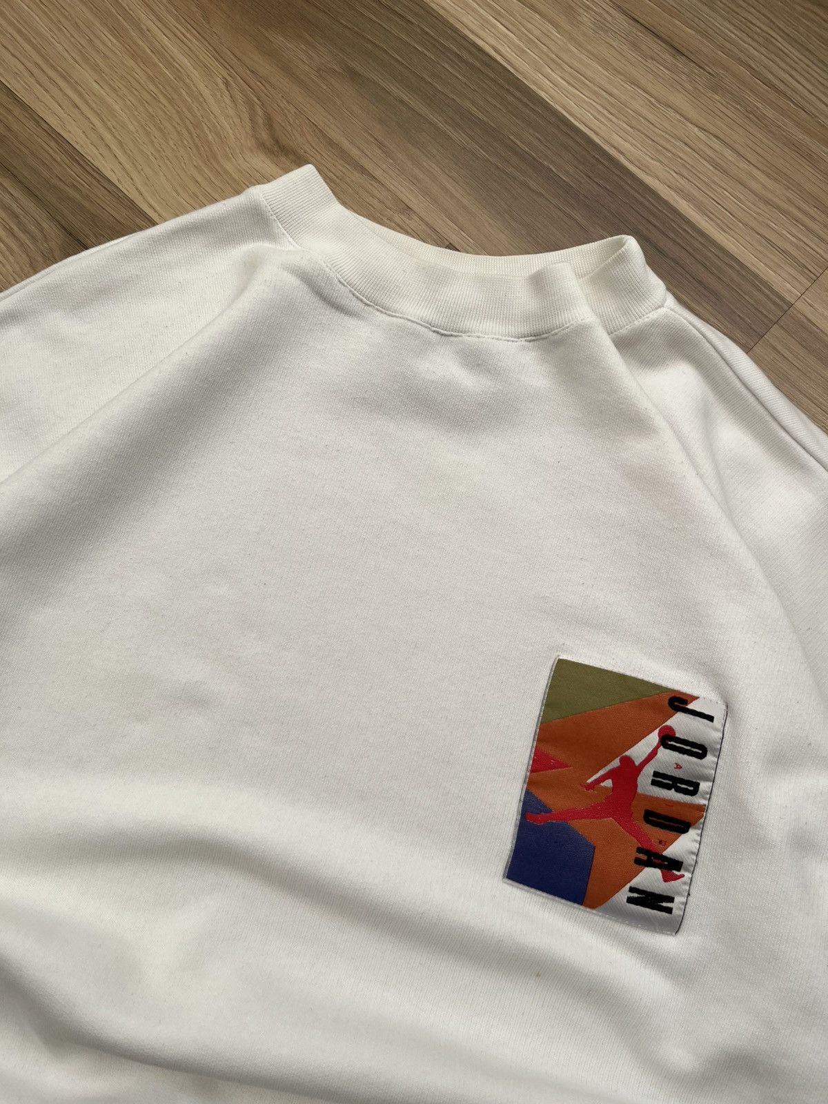 Nike 💥 Rare Vintage Hype Nike Jordan Sweatshirt Y2K Size US L / EU 52-54 / 3 - 4 Thumbnail