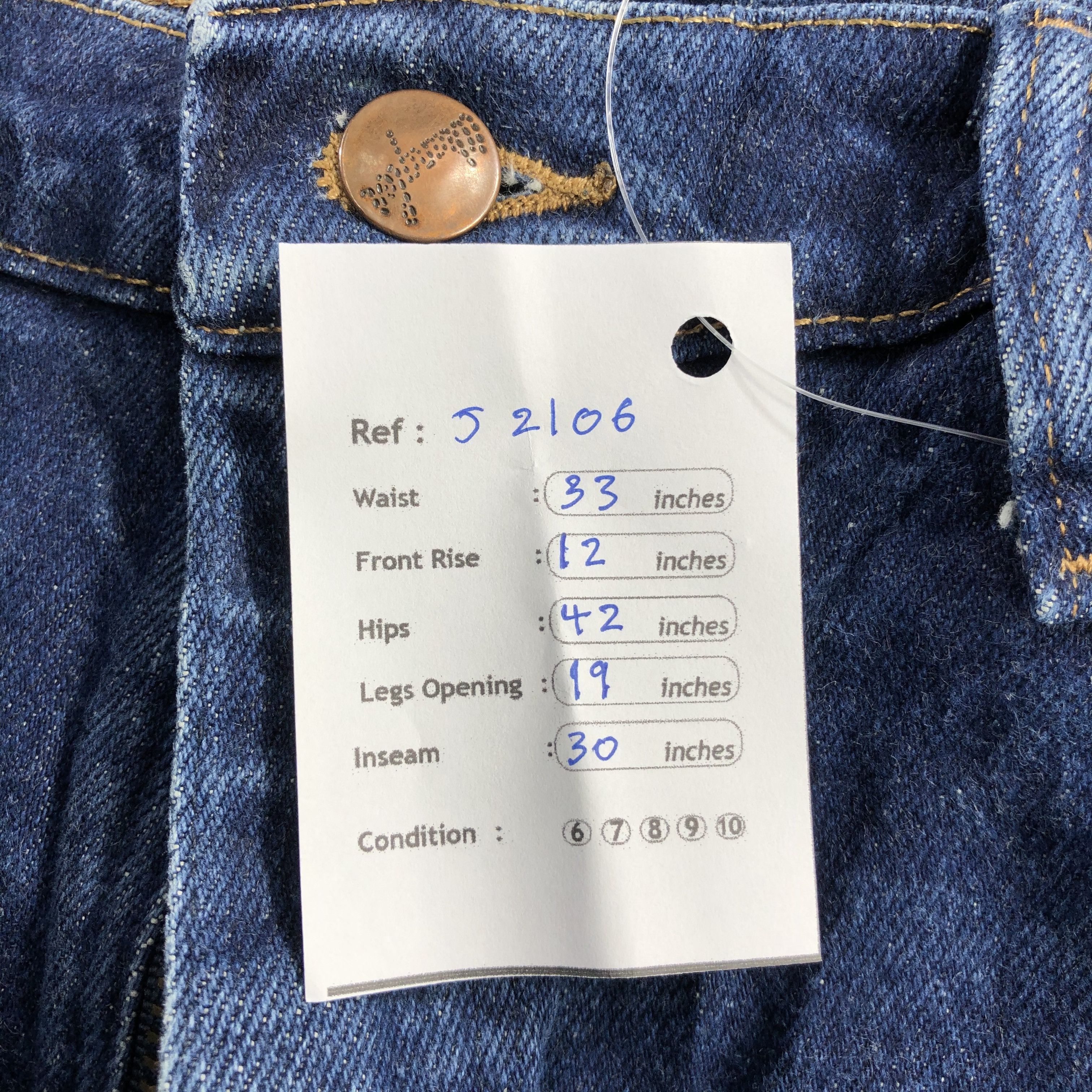 Vintage Vintage Blue Wash Wrangler Jeans-J2106 Size US 33 - 10 Thumbnail