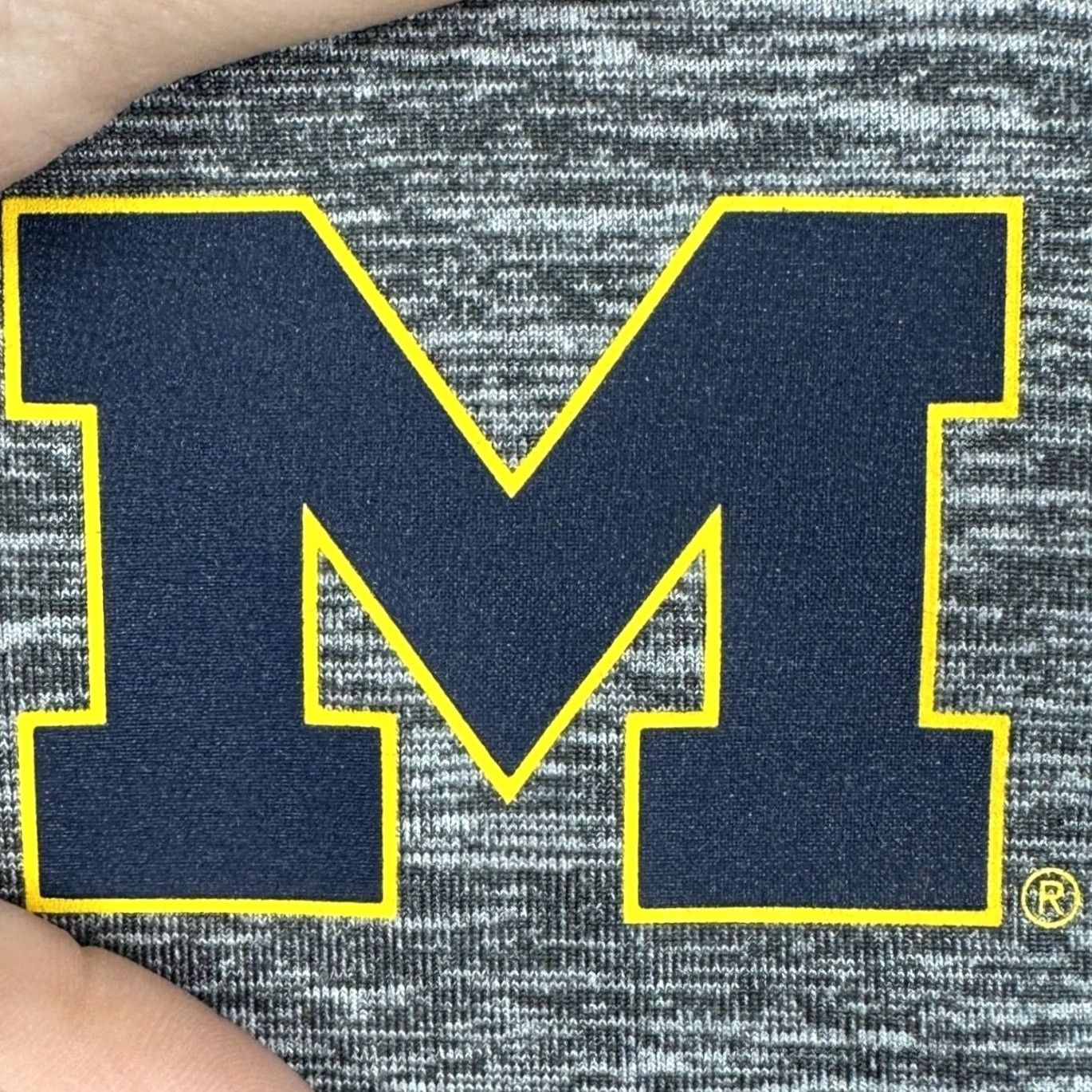 Nike Nike Michigan Wolverines Shirt Mens M Gray Dri-Fit Quarter Zip Pullover Heather Space Dye Athletic 1/4 Zip Mock Neck Long Sleeve Size US M / EU 48-50 / 2 - 6 Thumbnail
