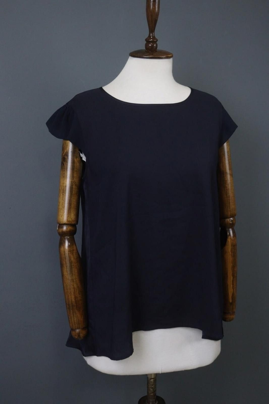 Other High Tech Navy Round Neck Regular Fit Pullover Blouse Top Size M / US 6-8 / IT 42-44 - 6 Thumbnail
