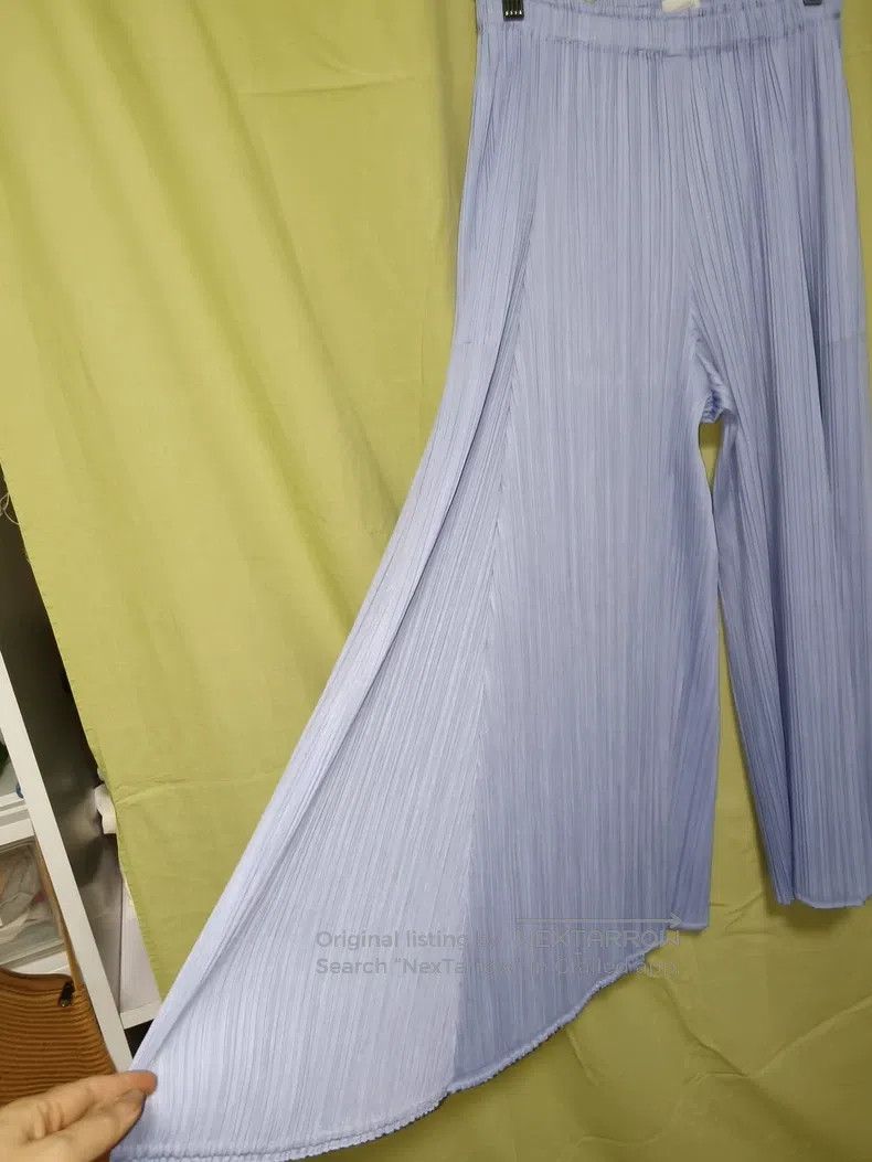 Issey Miyake Issey Miyake size:3 Blue Pants Size 31" - 2 Thumbnail