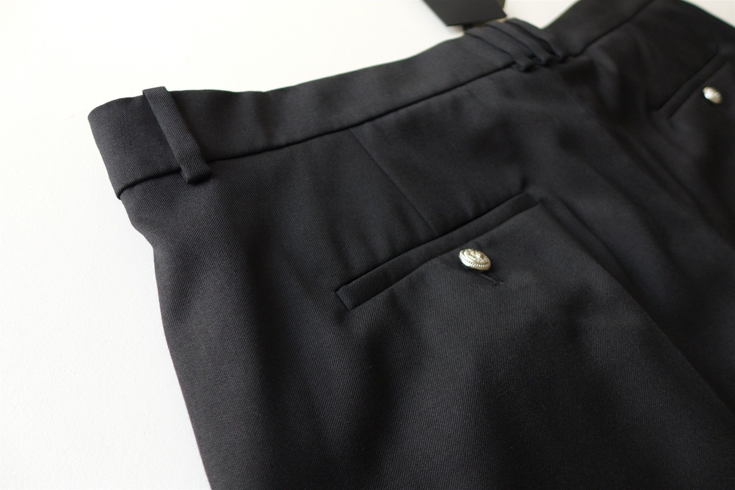 Balmain Balmain Tailored Trousers - Black Wool Size US 38 / EU 54 - 14 Thumbnail