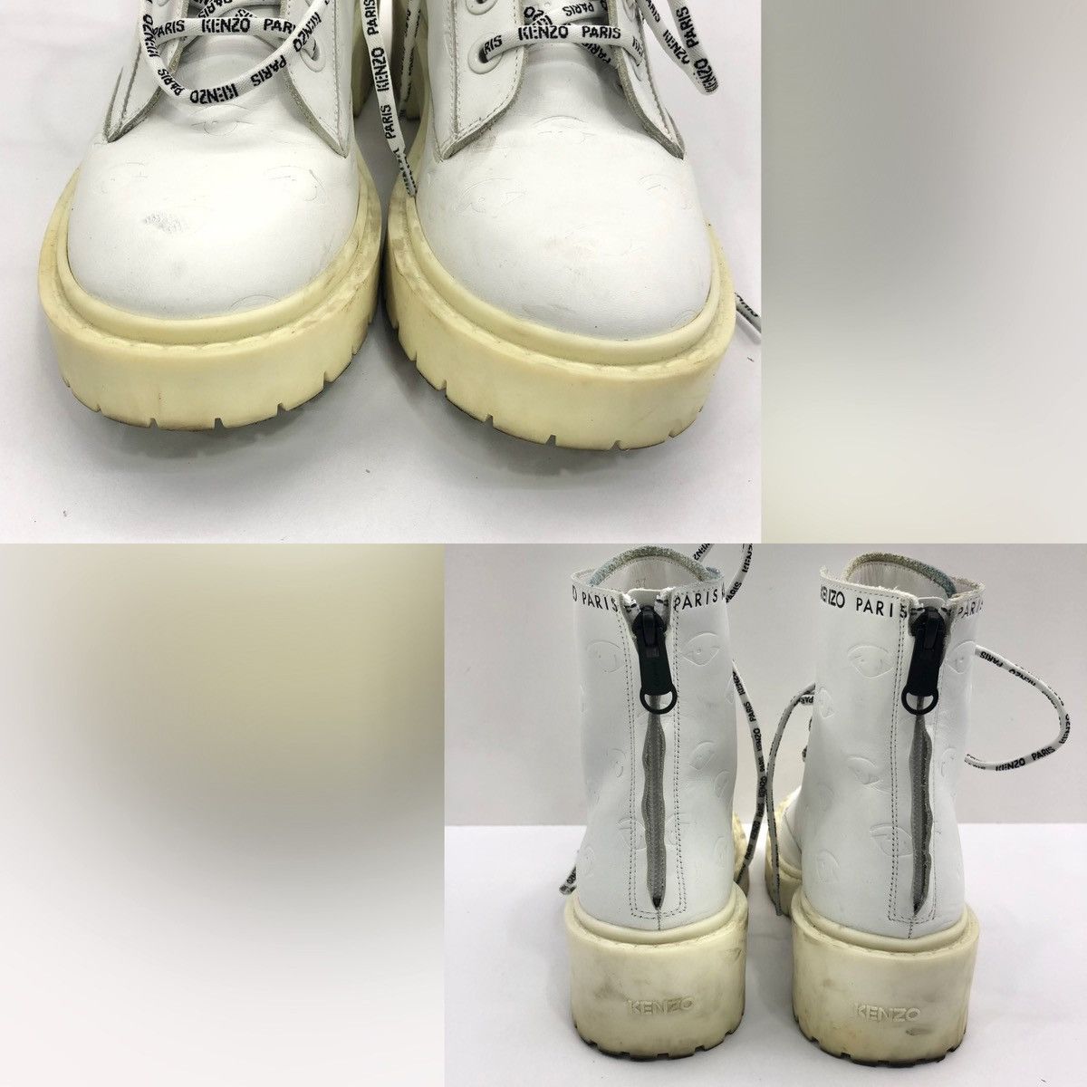 Kenzo Authentic Kenzo White Highcut Boots Size US 5 / EU 37 - 3 Thumbnail