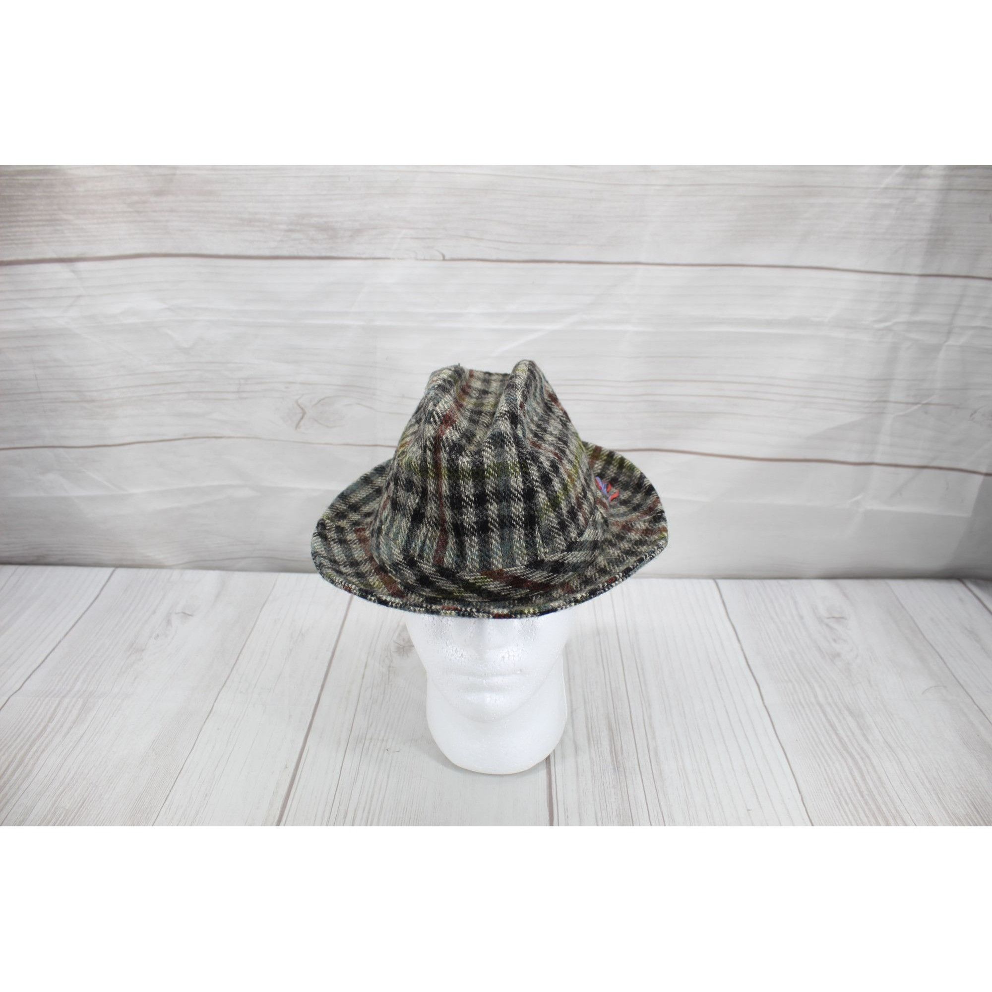 L.L. Bean × Vintage Vtg LL Bean Multi Houndstooth Fedora Lined Hat Size ONE SIZE - 11 Thumbnail