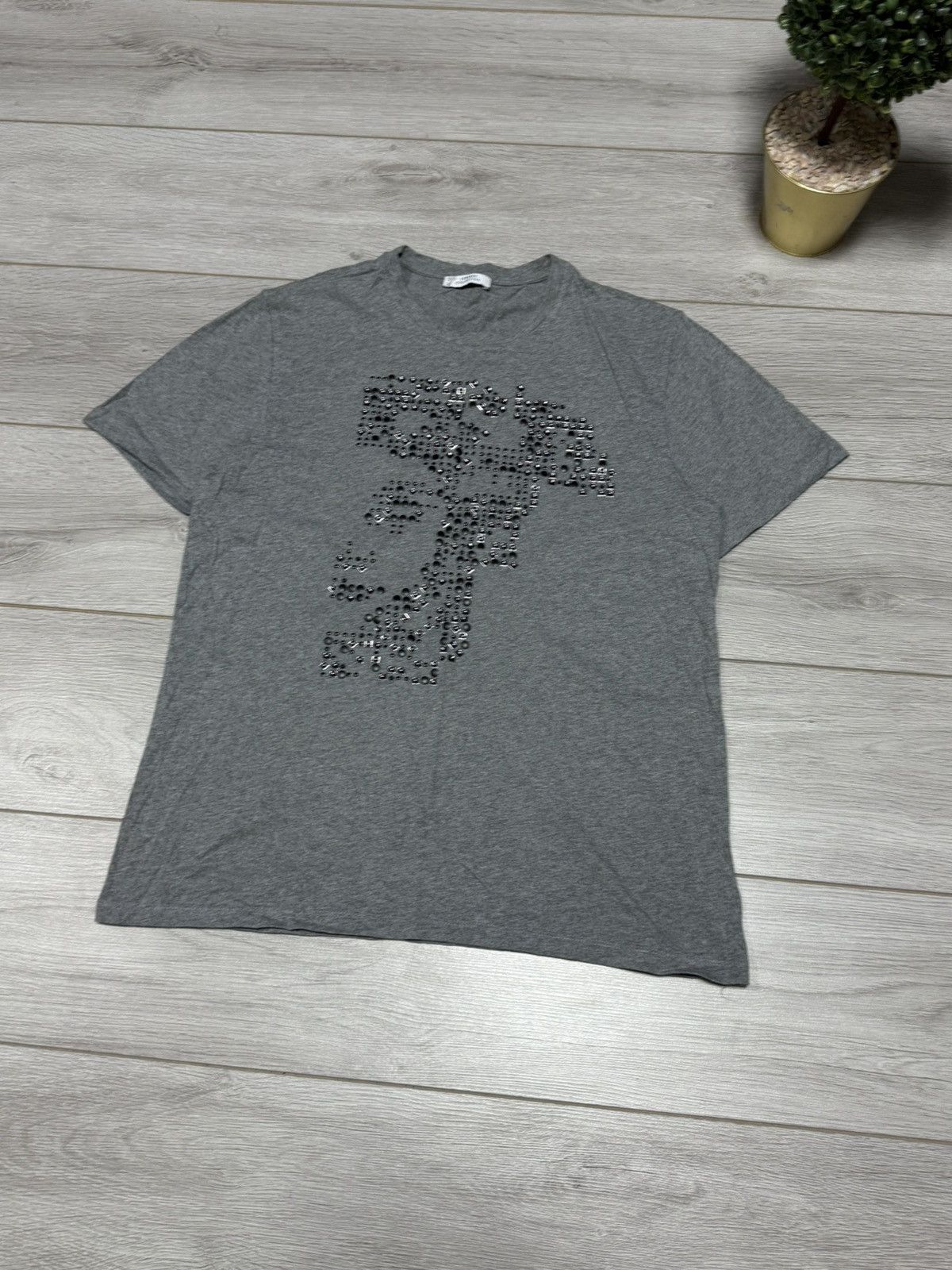 Versace Jeans Couture Versace big medusa logo tee shirt rhinestones Size US L / EU 52-54 / 3 - 1 Thumbnail