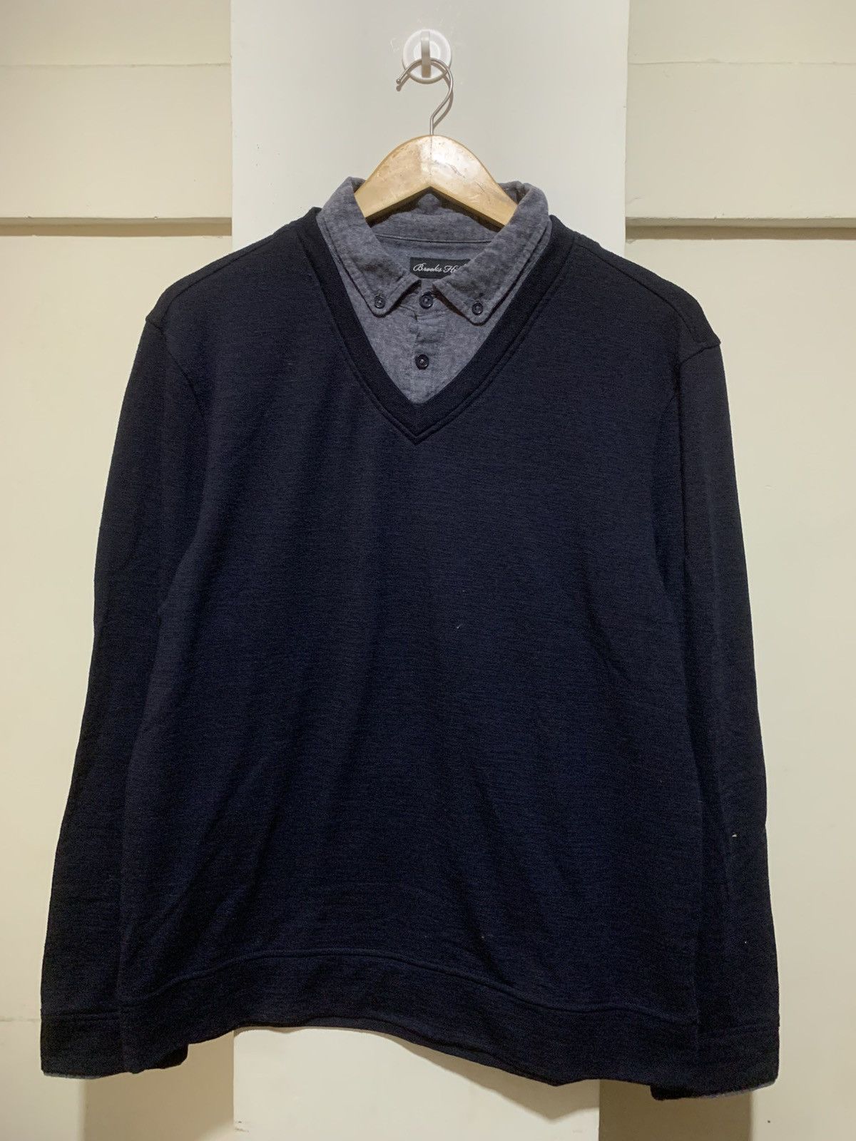 Raf Simons Double Layer BrooksHill Raf Simon Style Longsleeve Shirt Tee Size US L / EU 52-54 / 3 - 1 Thumbnail