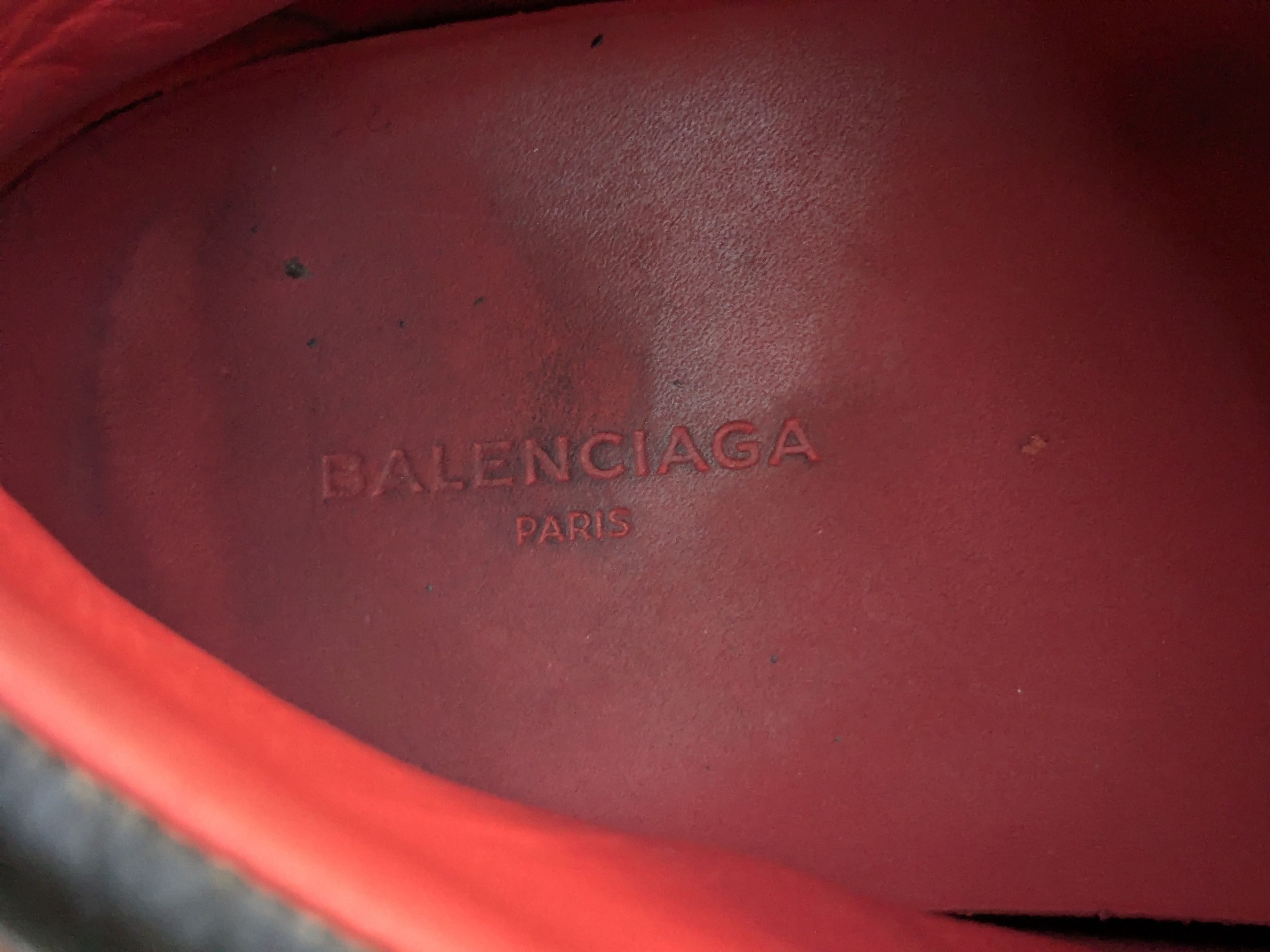 Balenciaga Balenciaga Arena Sneakers Red Black 11 Leather High Tops Size US 11 / EU 44 - 6 Thumbnail
