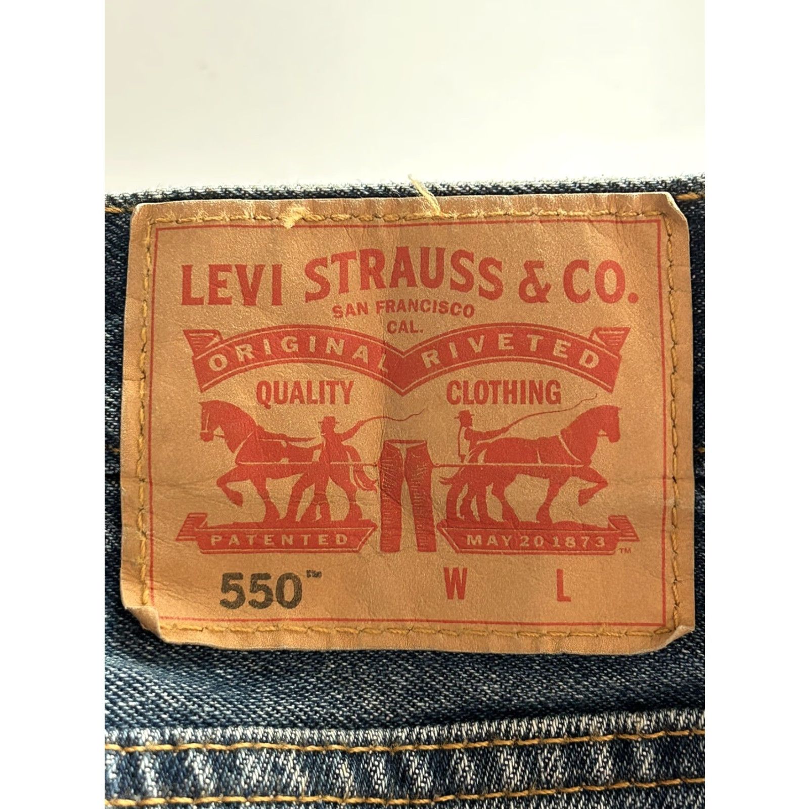 Levi's Levis 550 Men's Relaxed Fit Straight Blue Denim Jeans 46x30 Size US 30 / EU 46 - 5 Thumbnail