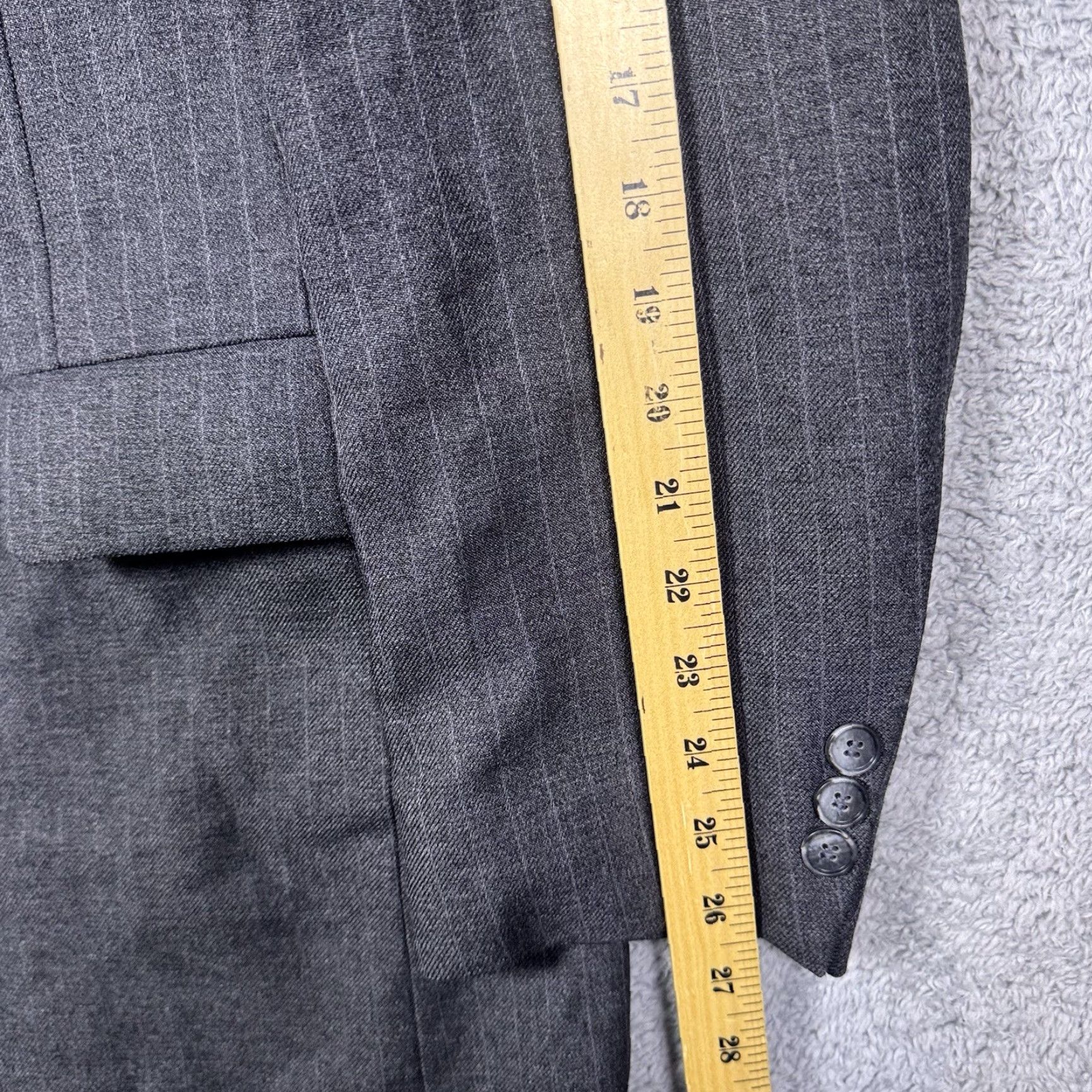 Levi's Levi's Action Suit Men 42L Strauss Business Class 2 Piece Set Vintage USA Dacron Suit Shirt Jacket Set 42 Gray Wool Polyester Size 42R - 4 Thumbnail