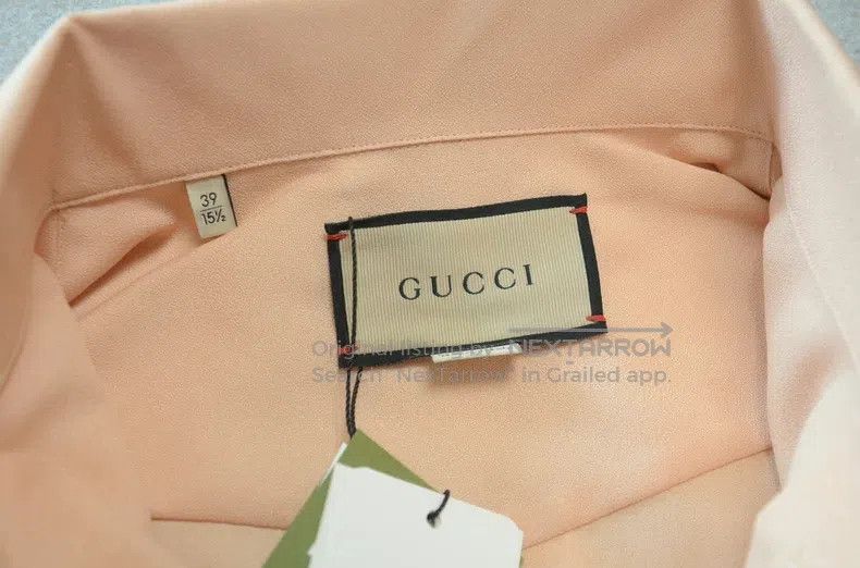 Gucci Gucci Size15+ Vintage silk shirt Size ONE SIZE - 7 Thumbnail