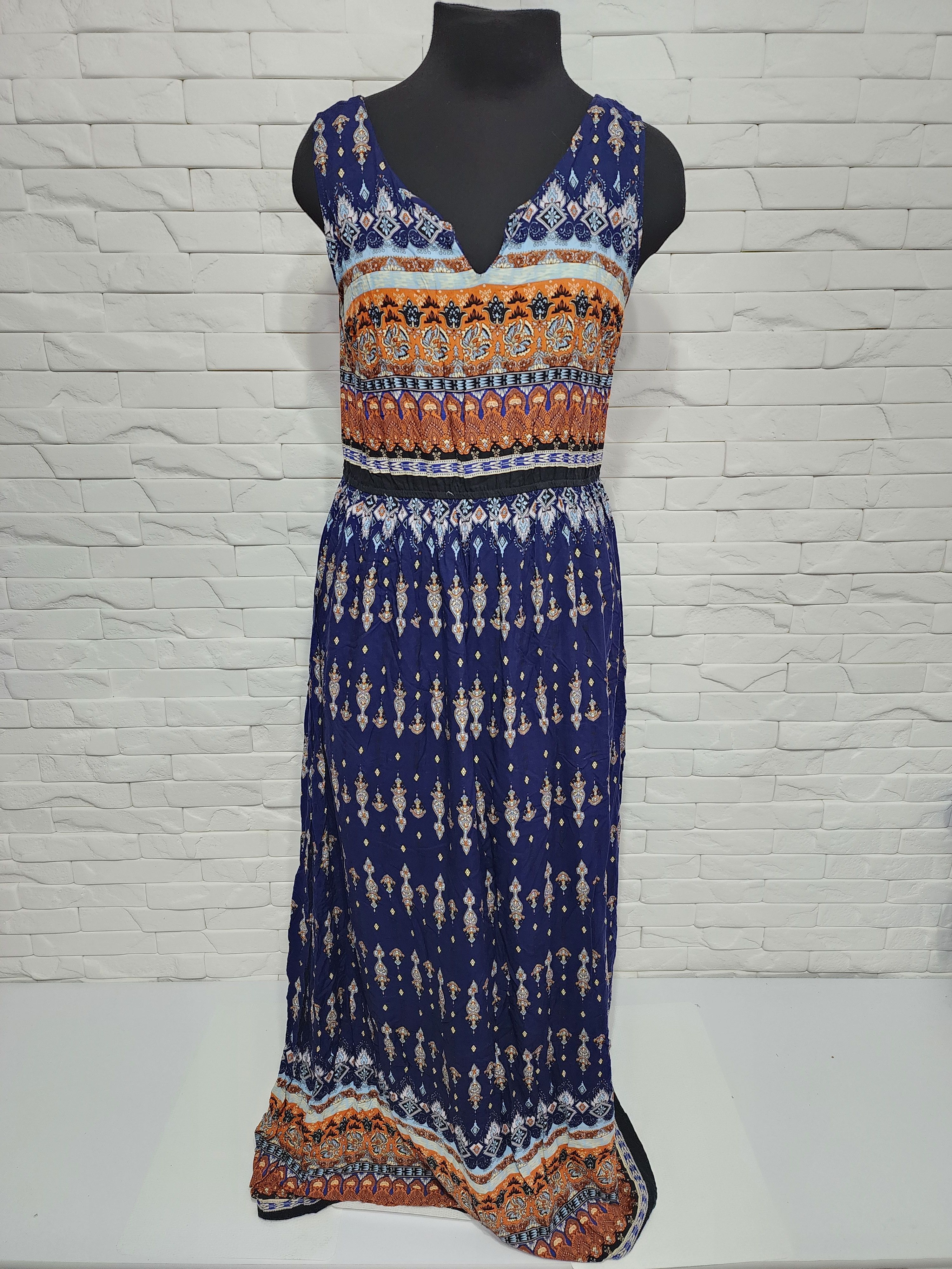 Other Multi-colored dress made of genuine viscose. Size M / US 6-8 / IT 42-44 - 1 Thumbnail