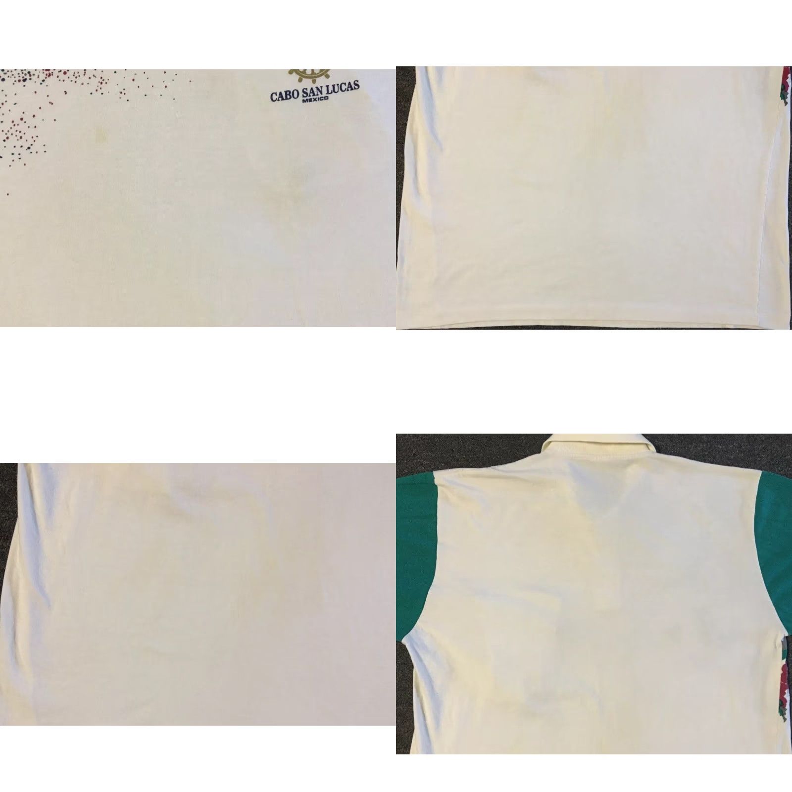 Vintage VINTAGE 90s Abstract Art All Over Print Polo Shirt 2XL White Grunge Surf Skate Vaporwave Aztec Hawaii USA 80s 90s Polo, Rugby Mens Shirt Size US XXL / EU 58 / 5 - 8 Thumbnail
