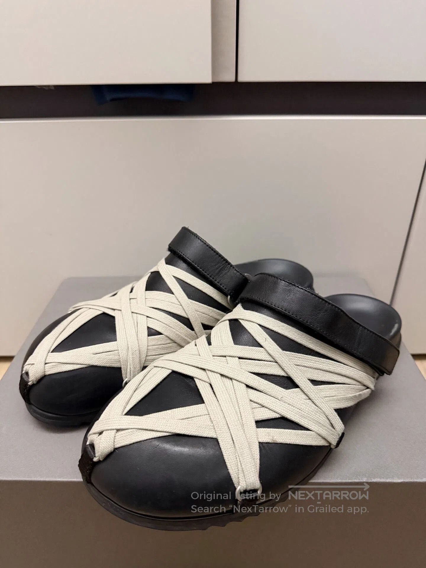 Rick Owens Rick Owens Birkenstock-style Leather Sandals. Size US 9 / EU 42 - 1 Thumbnail