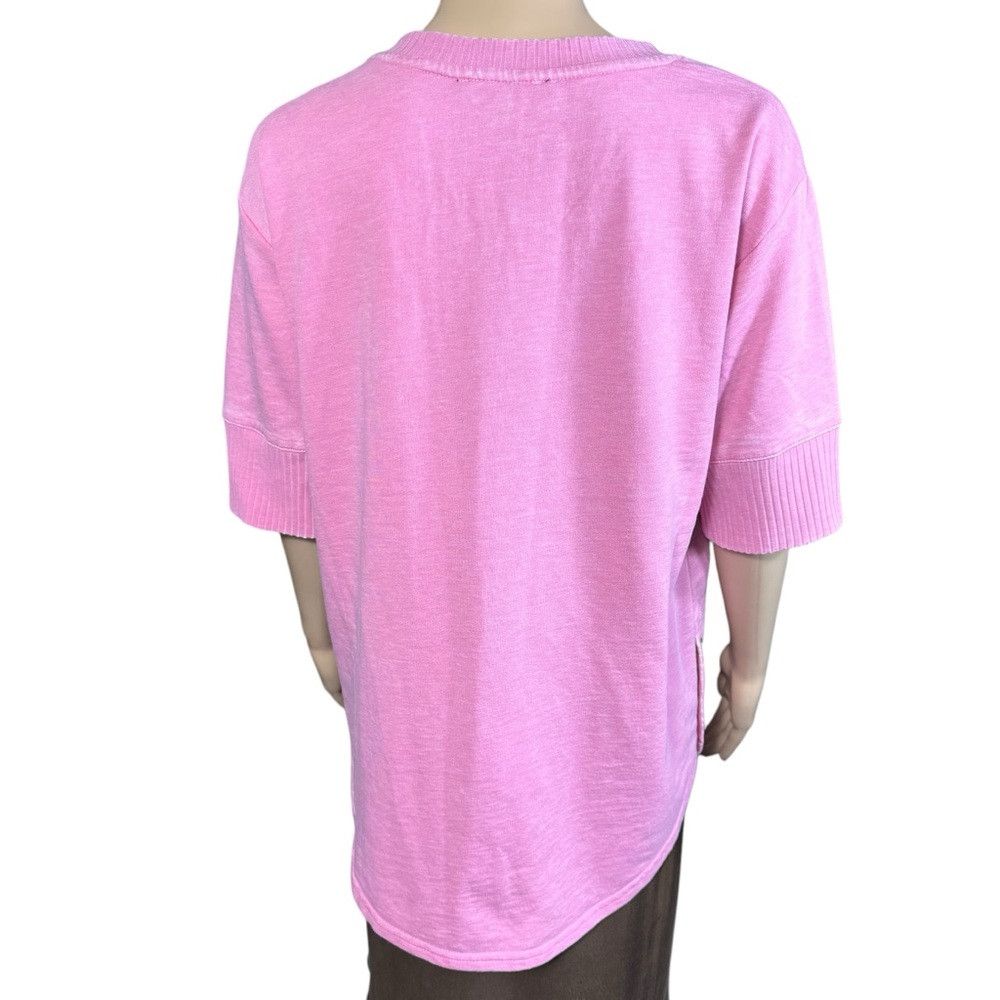 Other NWT New Jane And Delancey Pink V-Neck Short Sleeve Cotton T Size M / US 6-8 / IT 42-44 - 4 Thumbnail