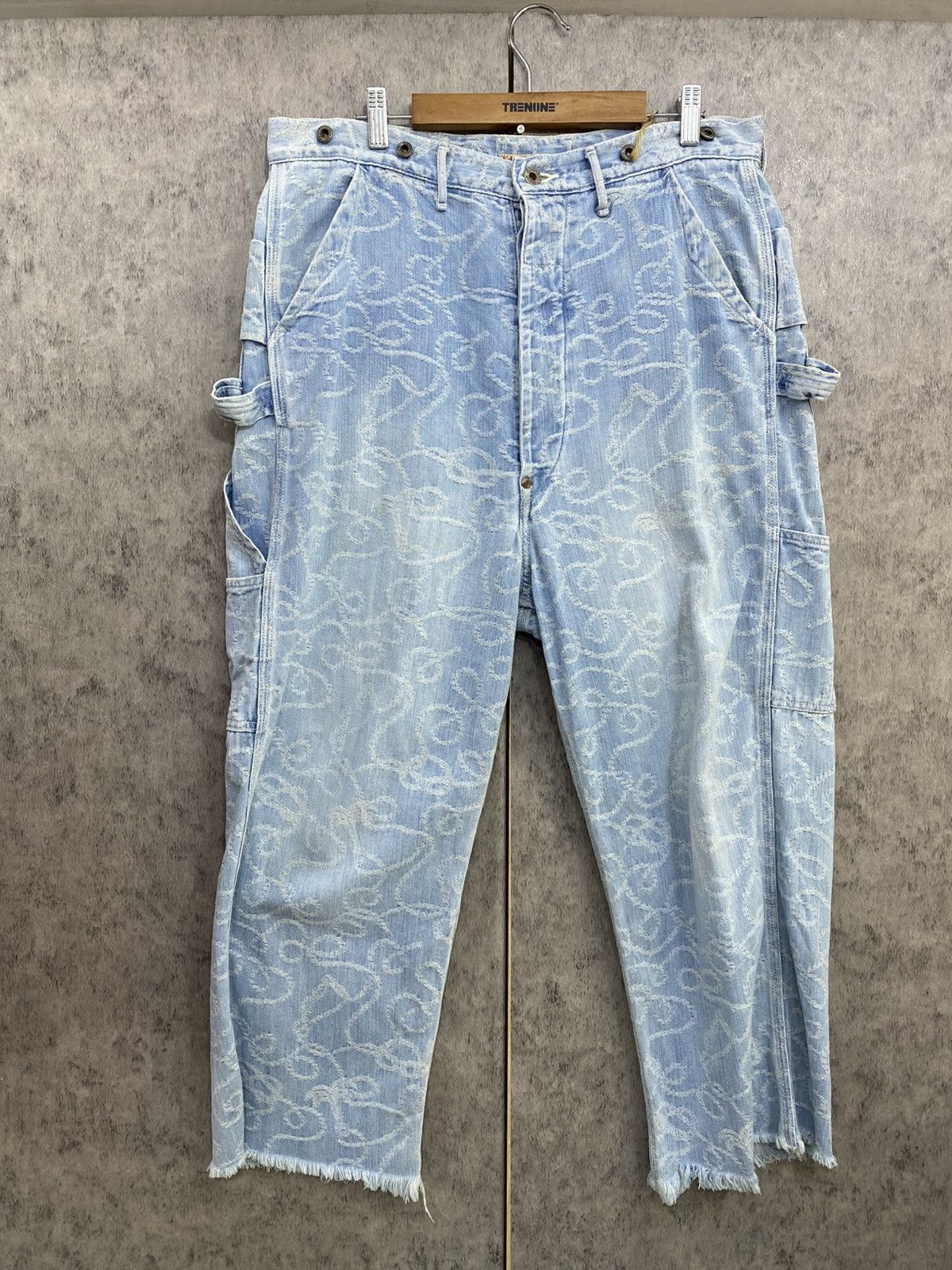 Kapital Rare Vintage Kapital Laces Bandana Stripes Carpenter Pants Size US 35 - 1 Thumbnail
