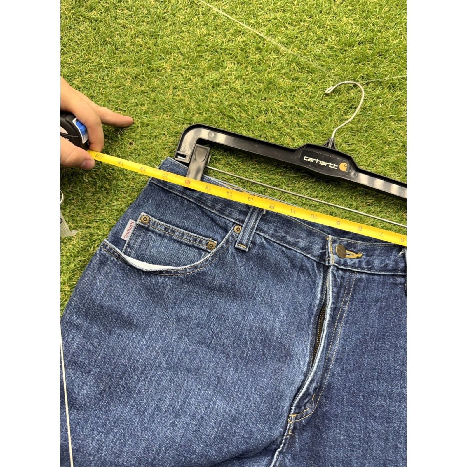 Carhartt Carhartt Jeans Mens 36x32 Dark Wash Denim Workwear 381-83 Relaxed Fit Casual Size US 36 / EU 52 - 4 Thumbnail