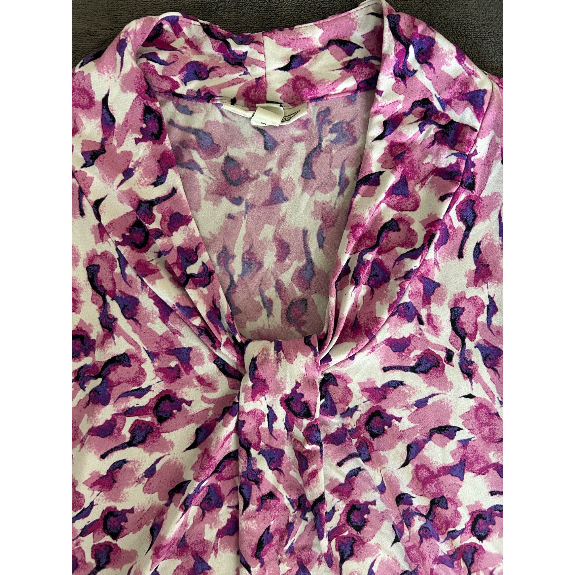 Other Dana Buchanan Women's Sleeveless Pink & Purple Stretch Shir Size L / US 10 / IT 46 - 3 Thumbnail