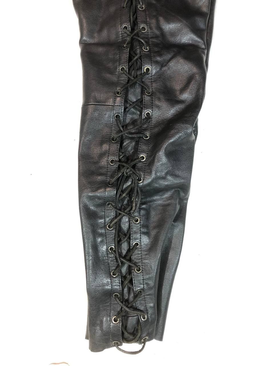 Genuine Leather Avangarde Vintage Racing Biker Leather Pants Size US 35 - 7 Thumbnail