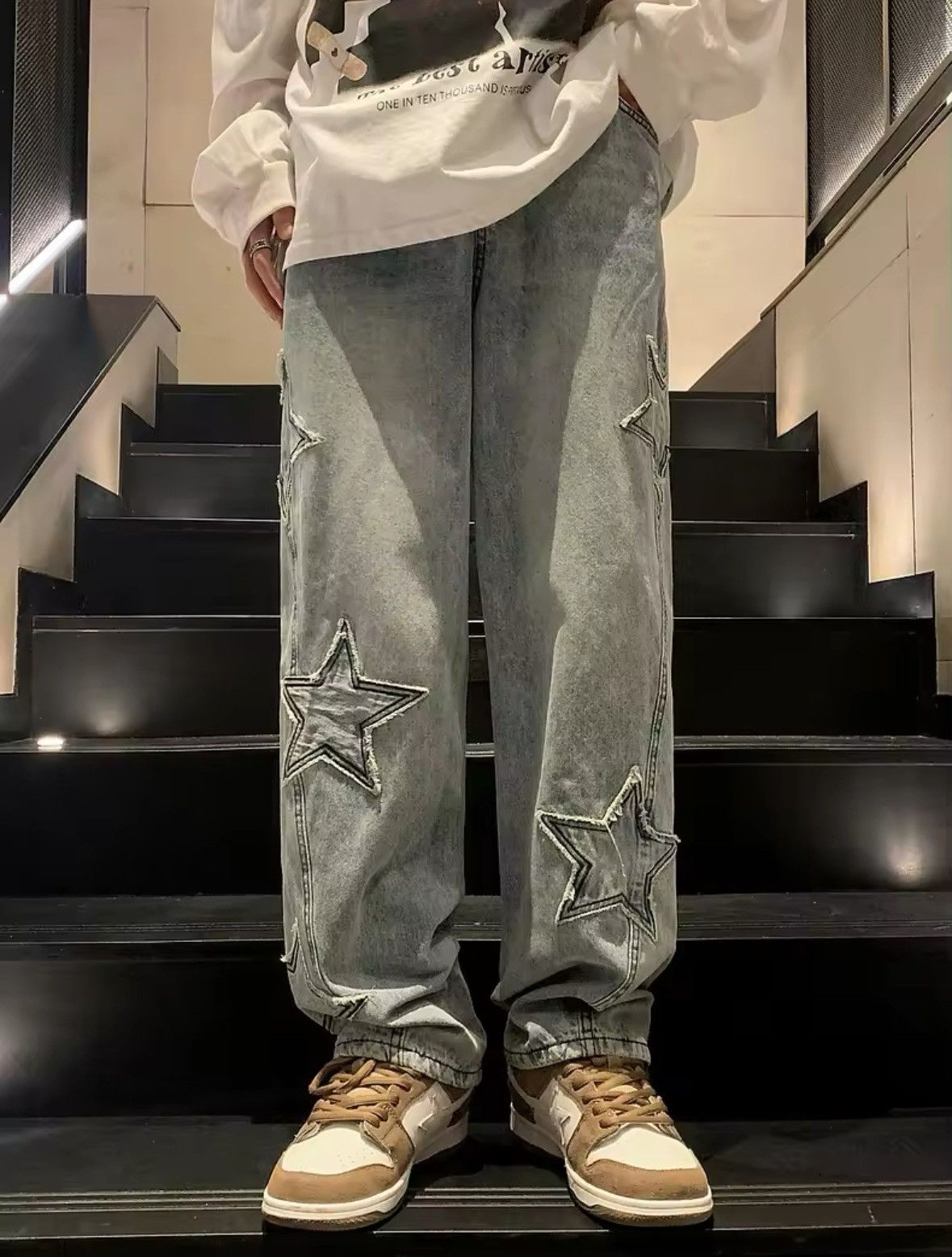 Japanese Brand Youth Streetwear Denim Trousers Size US 34 / EU 50 - 1 Thumbnail