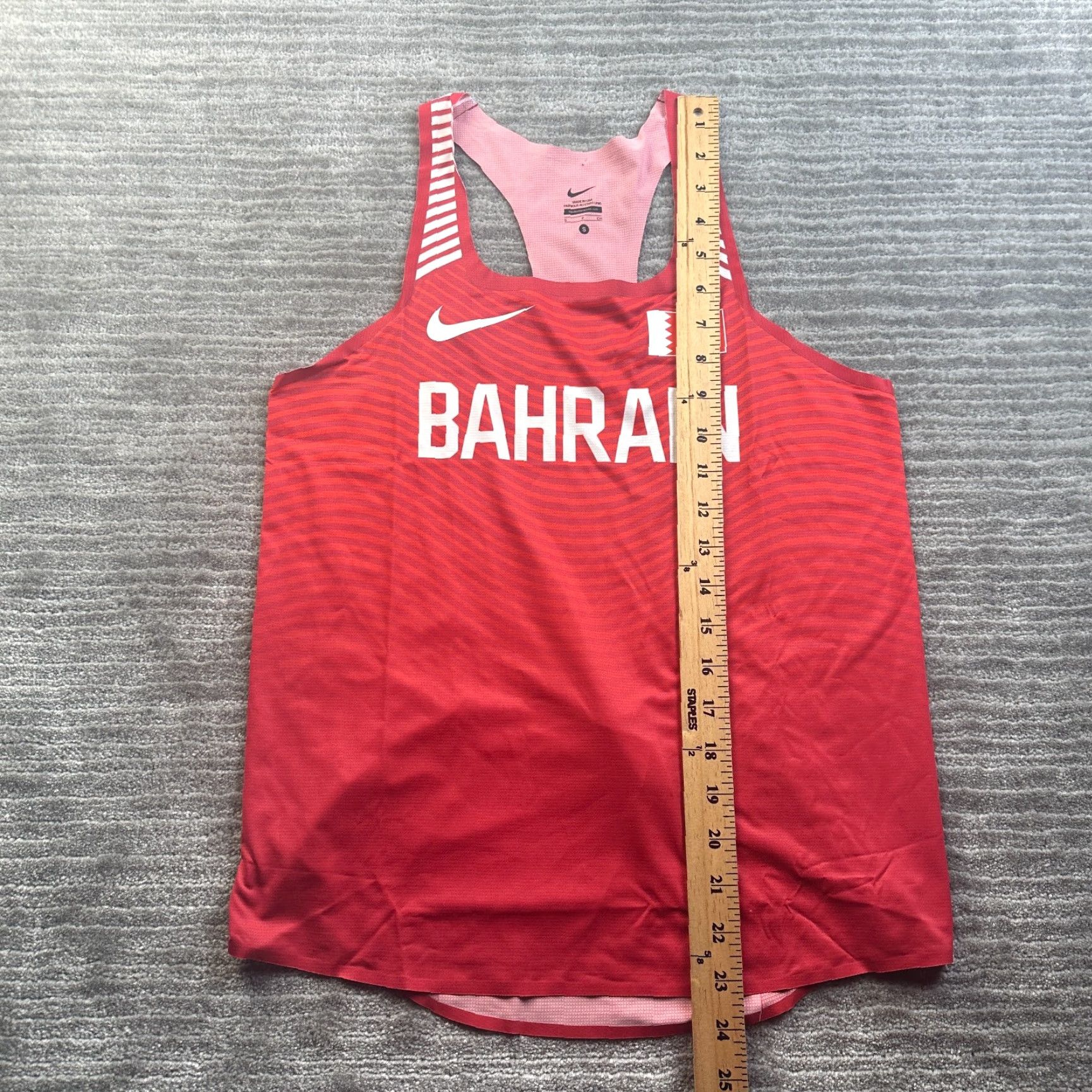 Nike Nike Pro Elite Singlet Track & Field Bahrain Official Small Red Womens Size S / US 4 / IT 40 - 8 Thumbnail