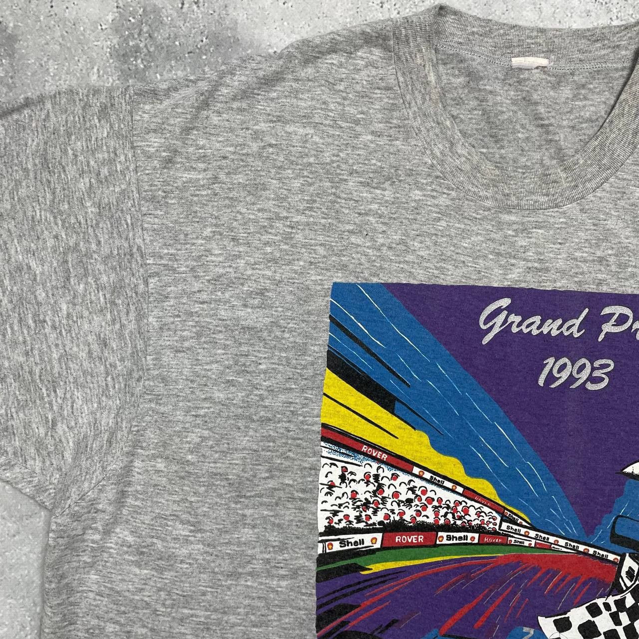 Vintage Vintage 1993 Grand Prix Sega Racing T Shirt Gray Size XL Size US XL / EU 56 / 4 - 9 Thumbnail