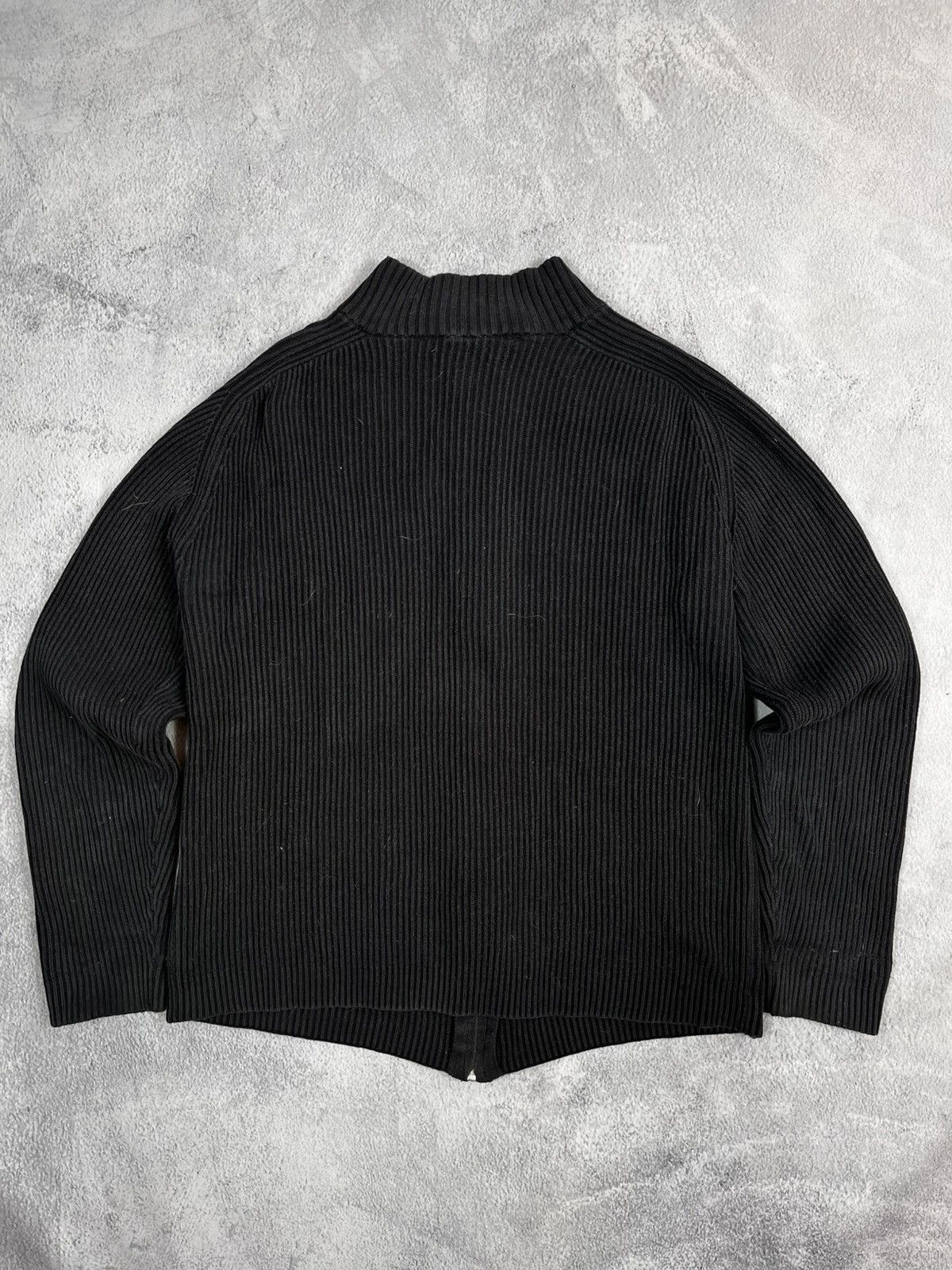 Japanese Brand × Vintage Vintage Y2K faded zip up ribbed sweater 00s style size M Size US M / EU 48-50 / 2 - 5 Thumbnail