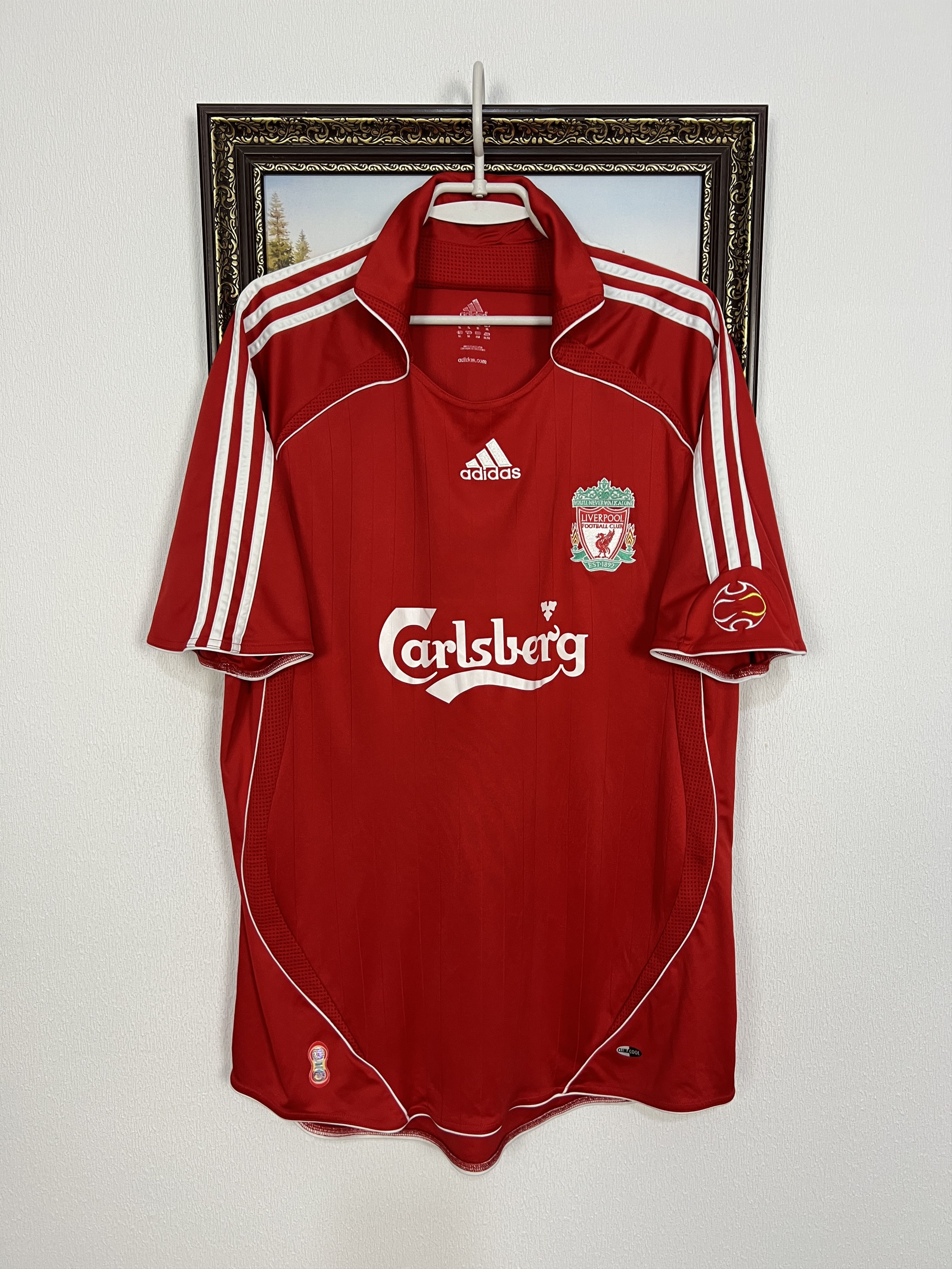 Adidas Liverpool Home football shirt 2006 Soccer Jersey Trikot Size US XL / EU 56 / 4 - 1 Thumbnail