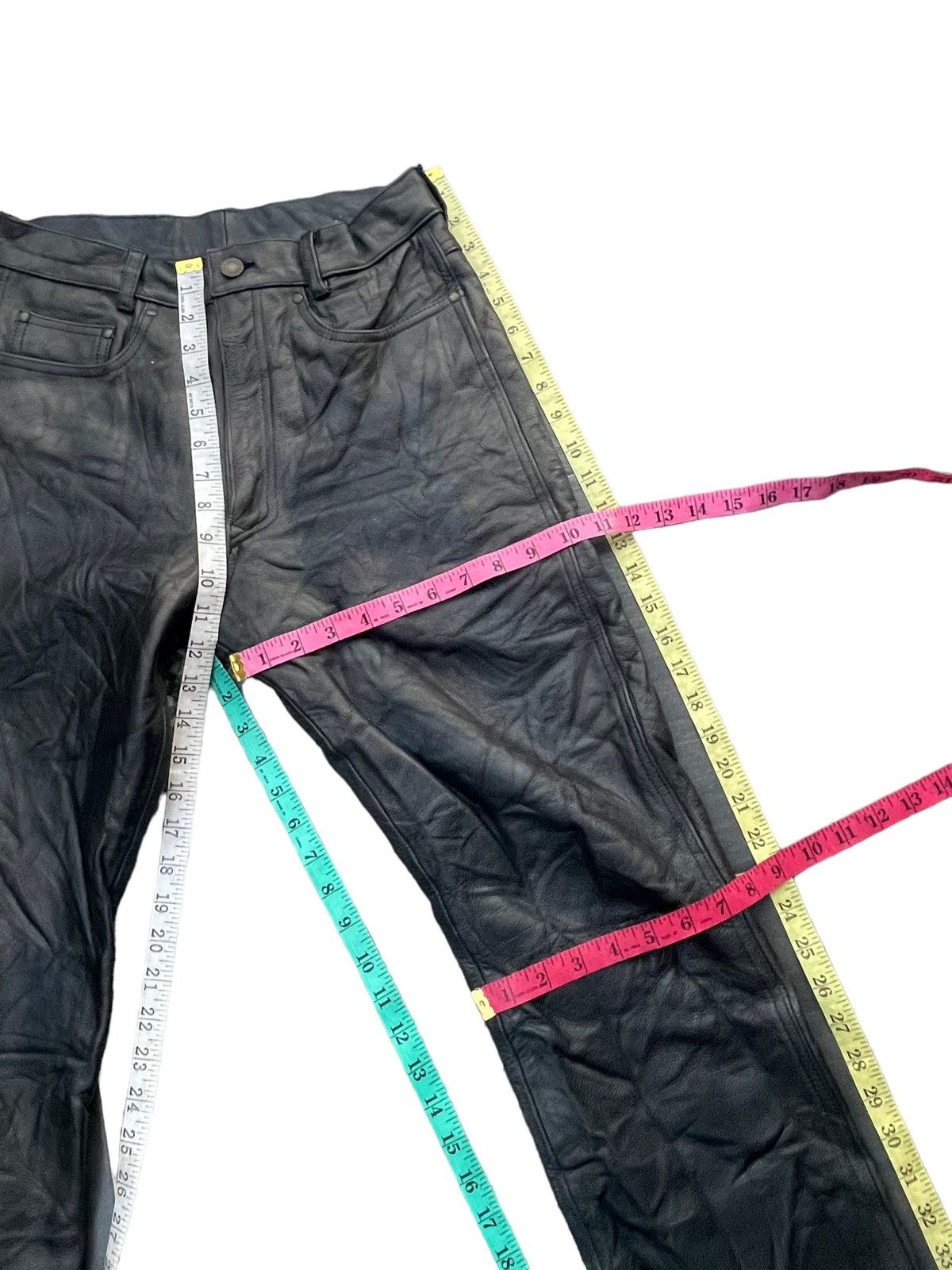 Japanese Brand Vintage Rookie Leather Pant Size US 28 / EU 44 - 18 Thumbnail