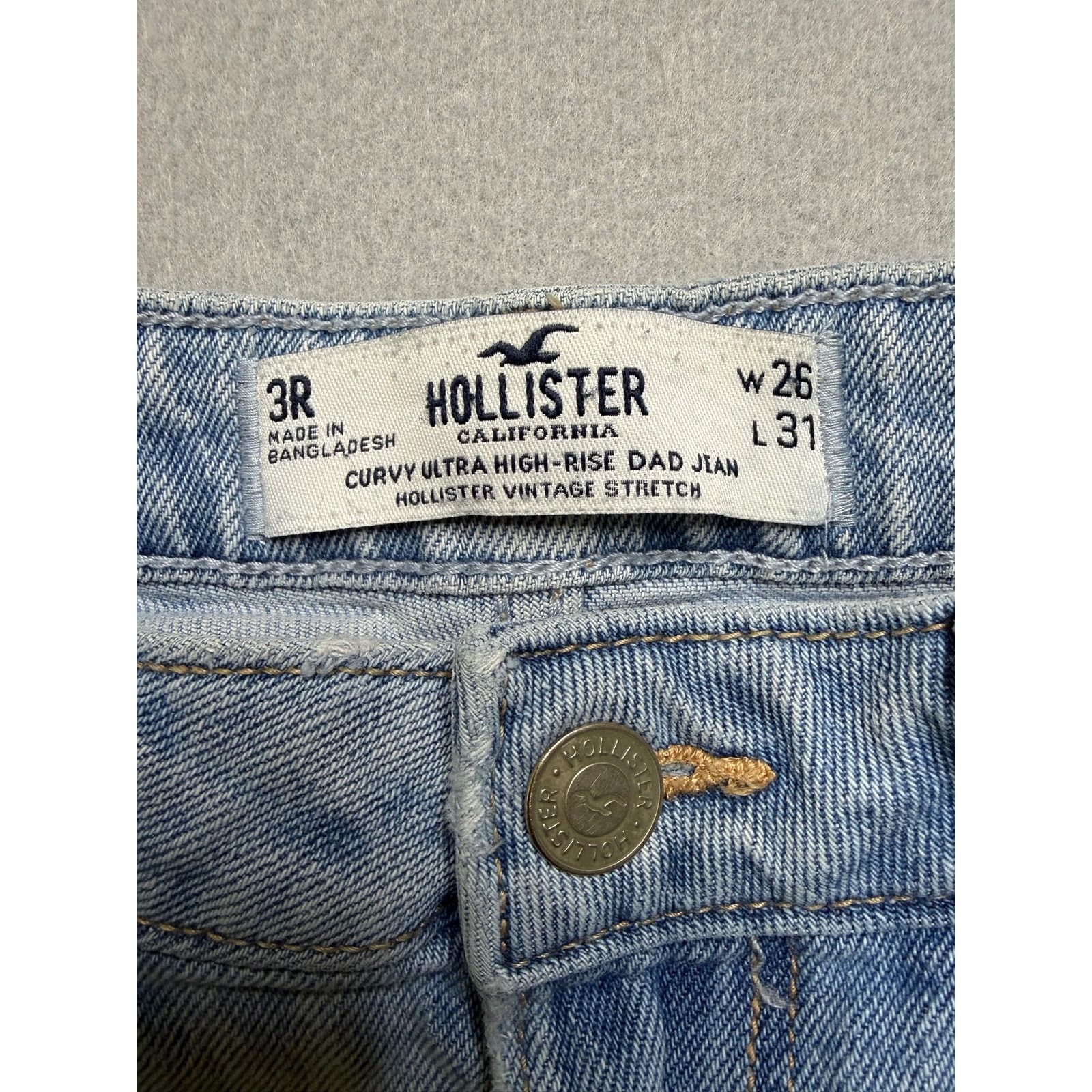 Hollister Hollister Curvy Ultra High Rise Dad Jeans Women’s 26x31 Size 26" / US 2 / IT 38 - 4 Thumbnail