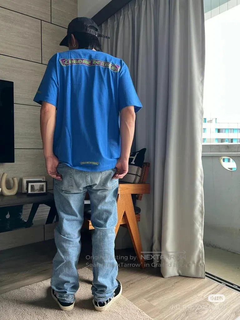 Chrome Hearts CHROME HEARTS Size M Scroll rune logo short sleeve t-shirt Size US M / EU 48-50 / 2 - 9 Thumbnail