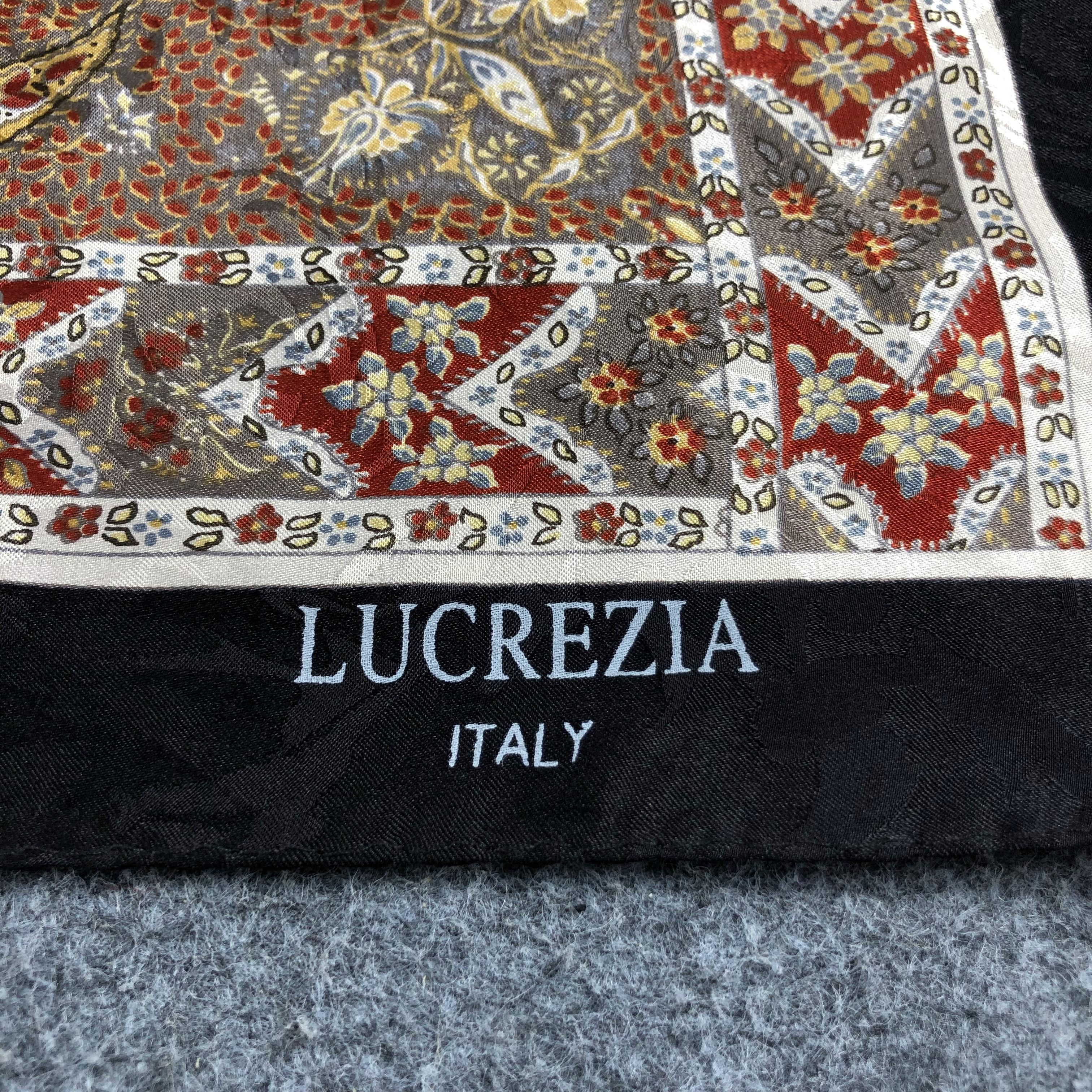 Japanese Brand Lucrezia Italy Paisley Silk Scarf M389 Size ONE SIZE - 4 Thumbnail