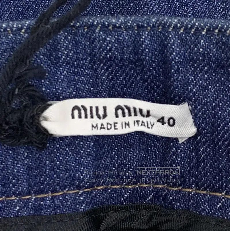 Miu Miu Miu Miu Denim Skirt with Decorative Elements . Size 23" - 5 Thumbnail