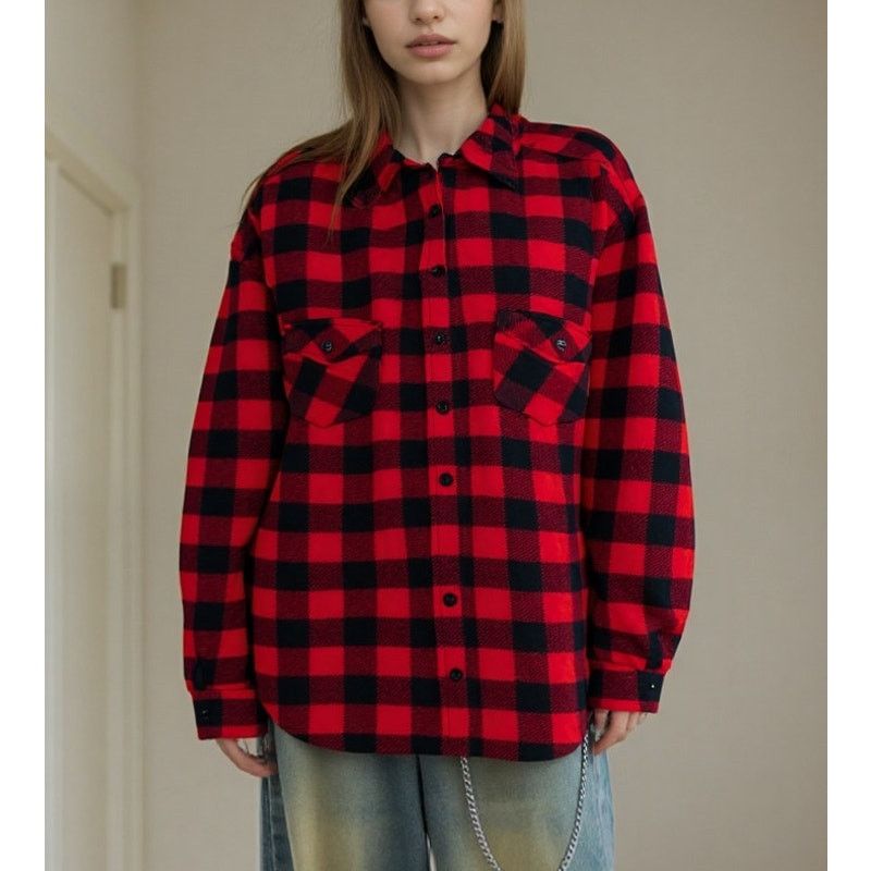 Vintage VTG 70s Eastern Wear-Guard Buffalo Plaid Wool Shirt Jacket L Size US L / EU 52-54 / 3 - 1 Thumbnail