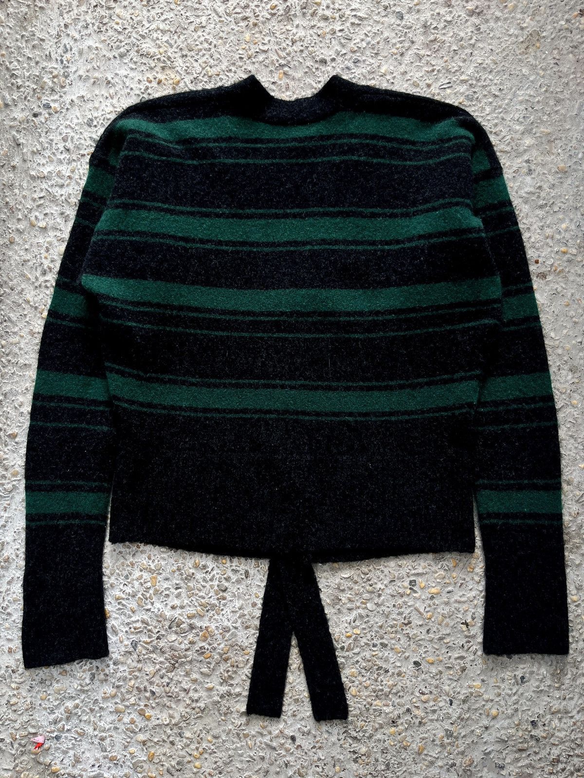 Vivienne Westwood Anglomania Striped Mohair Asymmetrical Cardigan Size XS / US 0-2 / IT 36-38 - 2 Thumbnail