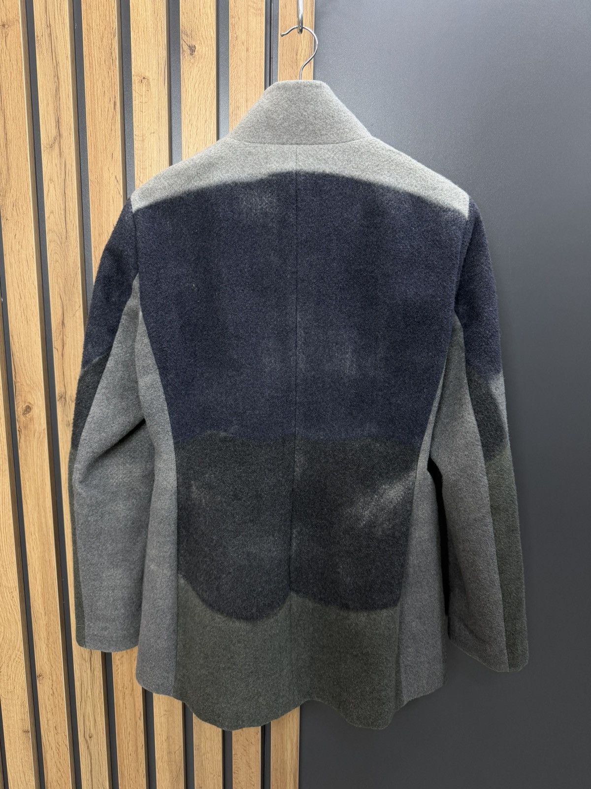 Jil Sander Jil Sander Women Wool Coat Grey Navy Colorblock Size 42 Size M / US 6-8 / IT 42-44 - 14 Thumbnail