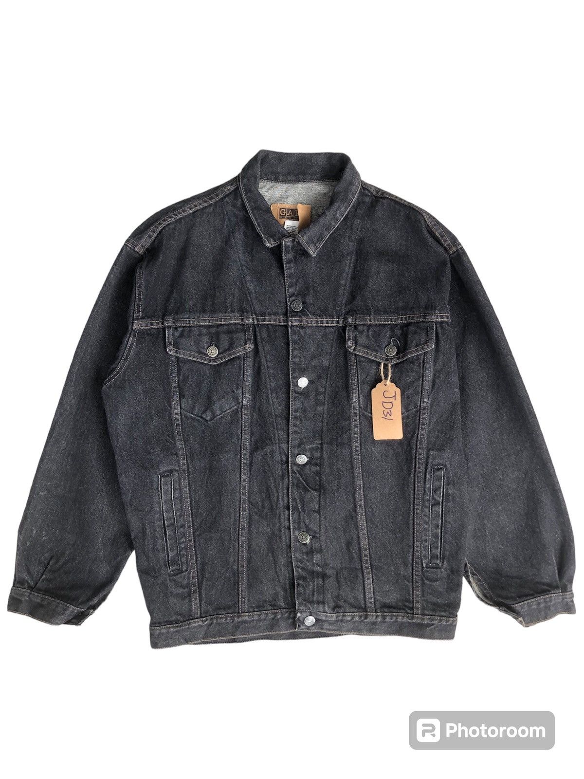 Vintage Vintage Gap Made in usa Denim Jacket Distressed Size US M / EU 48-50 / 2 - 1 Thumbnail