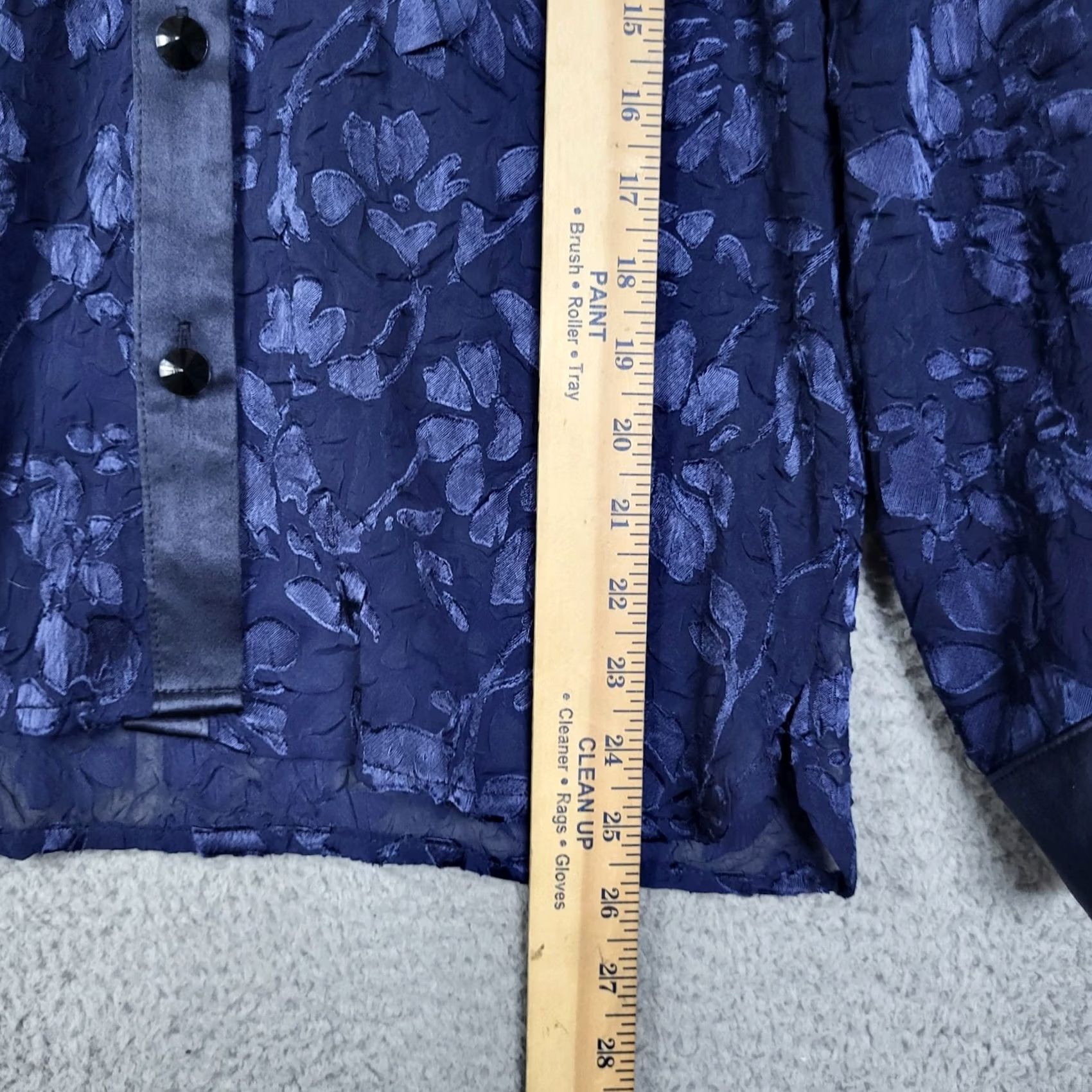 Vintage JOANIE CHAR Shirt Womens Silk Blue Floral Long Sleeve Size S Regular STD Blouse Ladies 2 Piece Silk Blue Floral Print Shirt Womens S Size S / US 4 / IT 40 - 4 Thumbnail