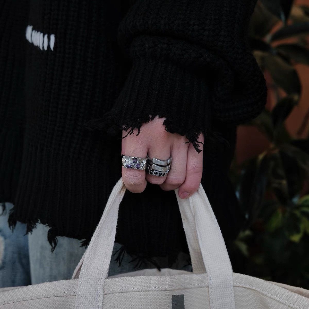 Japanese Brand × Vintage Retro punk rings Size ONE SIZE - 1 Thumbnail