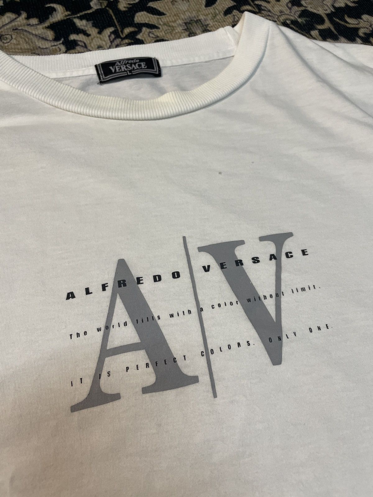 Japanese Brand × Versace × Vintage Vintage alfredo versace spell out Size US L / EU 52-54 / 3 - 2 Thumbnail